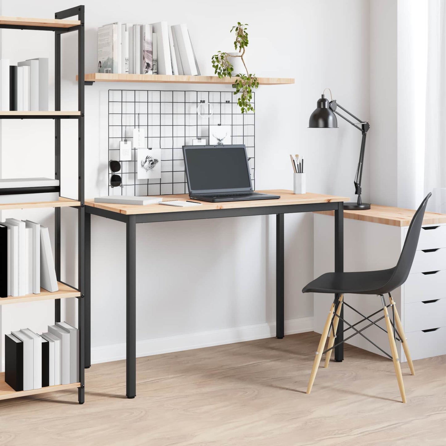 Eettafel Naturel 110 x 55 x 75 cm Massief grenenhout is nu te koop bij PeponiXL, paradijselijk wonen!