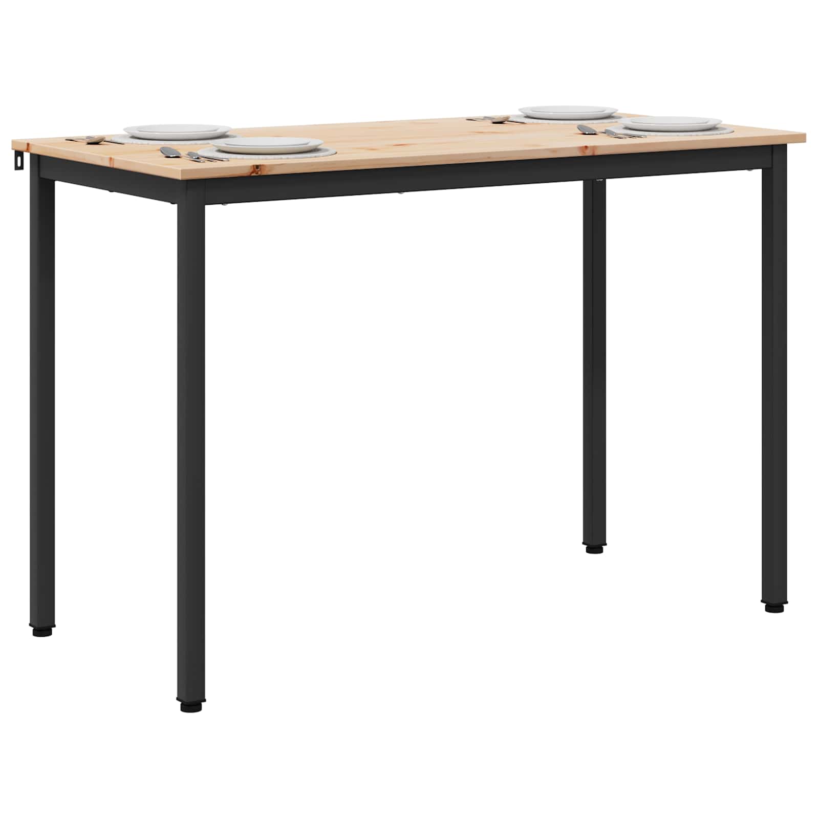 Eettafel Naturel 110 x 55 x 75 cm Massief grenenhout is nu te koop bij PeponiXL, paradijselijk wonen!