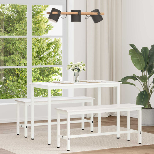 Eettafel Wit 110 x 55 x 75 cm Massief grenenhout is nu te koop bij PeponiXL, paradijselijk wonen!