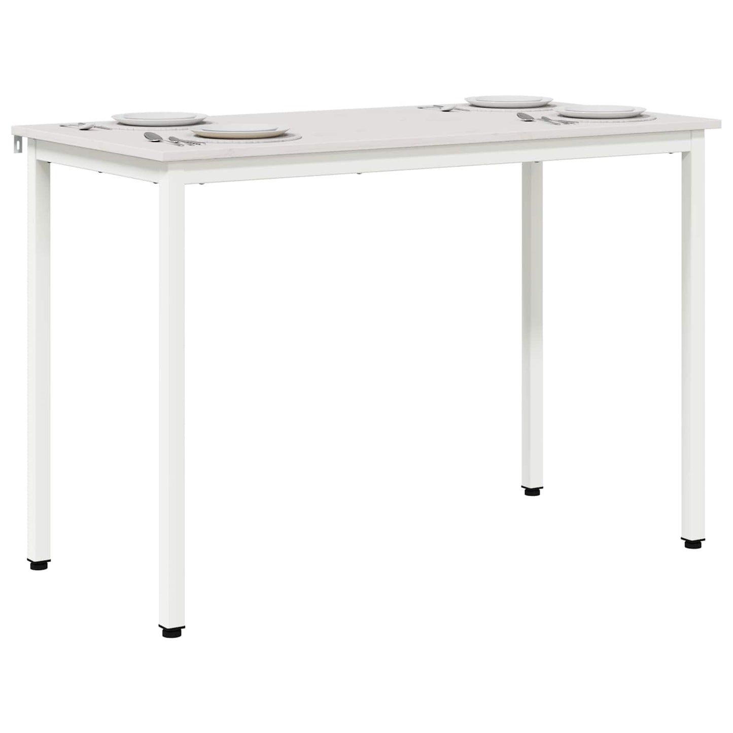 Eettafel Wit 110 x 55 x 75 cm Massief grenenhout is nu te koop bij PeponiXL, paradijselijk wonen!