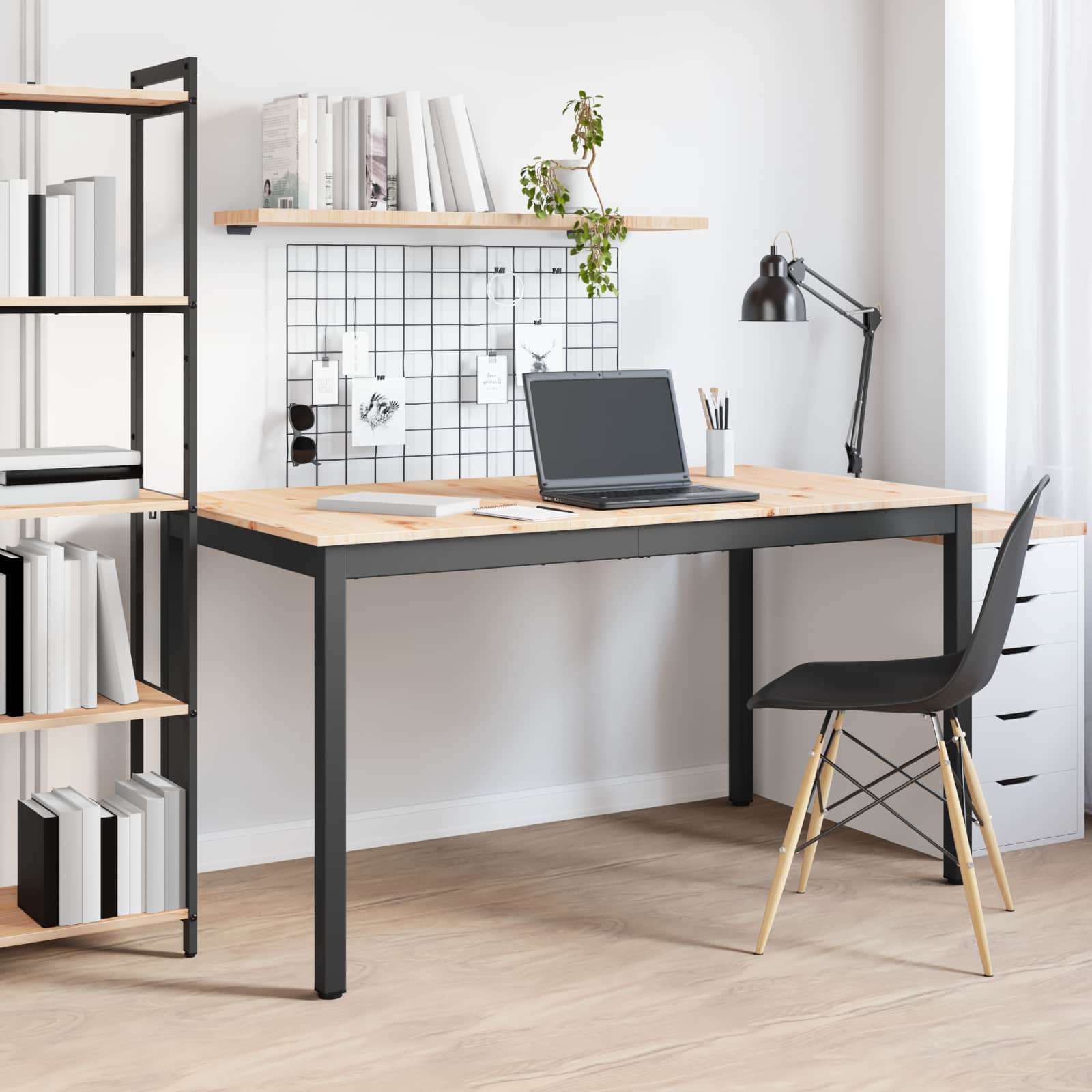 Eettafel Naturel 140 x 80 x 75 cm Massief grenenhout is nu te koop bij PeponiXL, paradijselijk wonen!