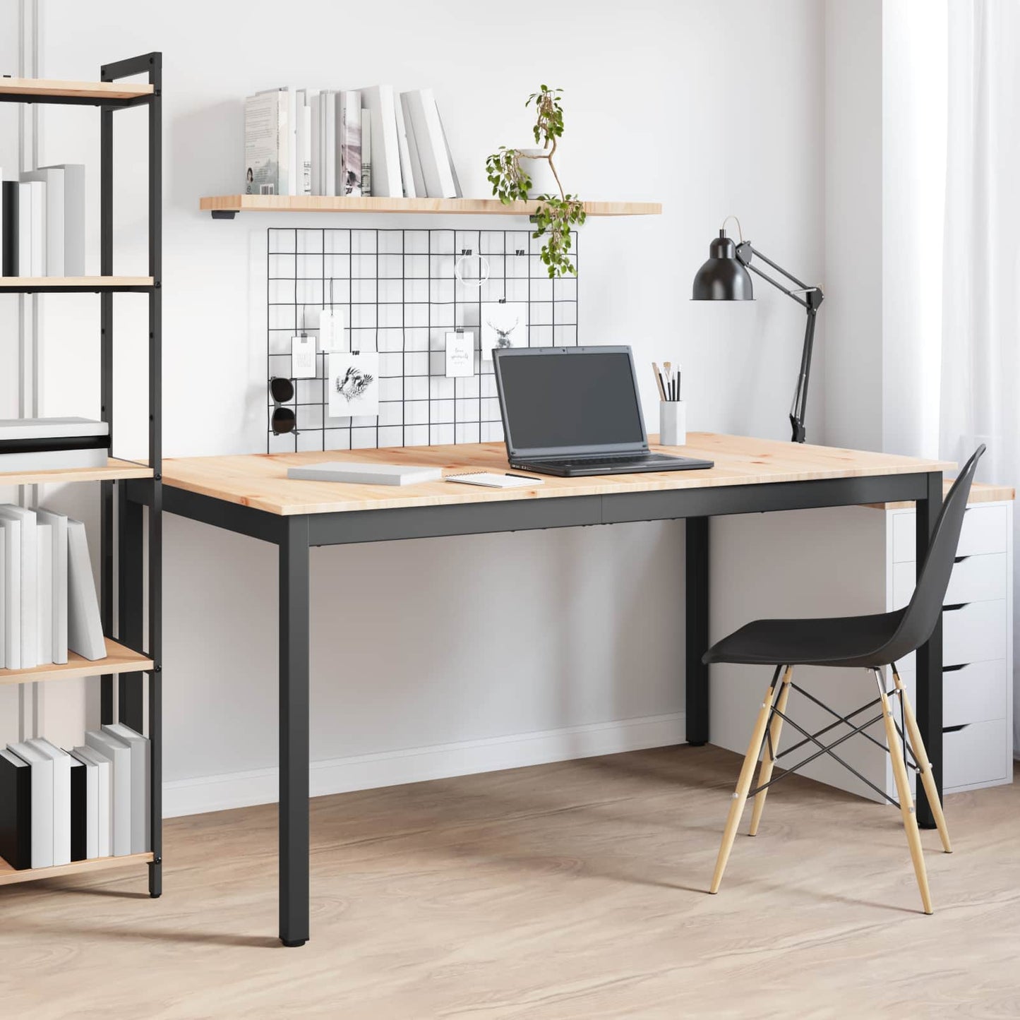 Eettafel Naturel 150 x 90 x 75 cm Massief grenenhout is nu te koop bij PeponiXL, paradijselijk wonen!