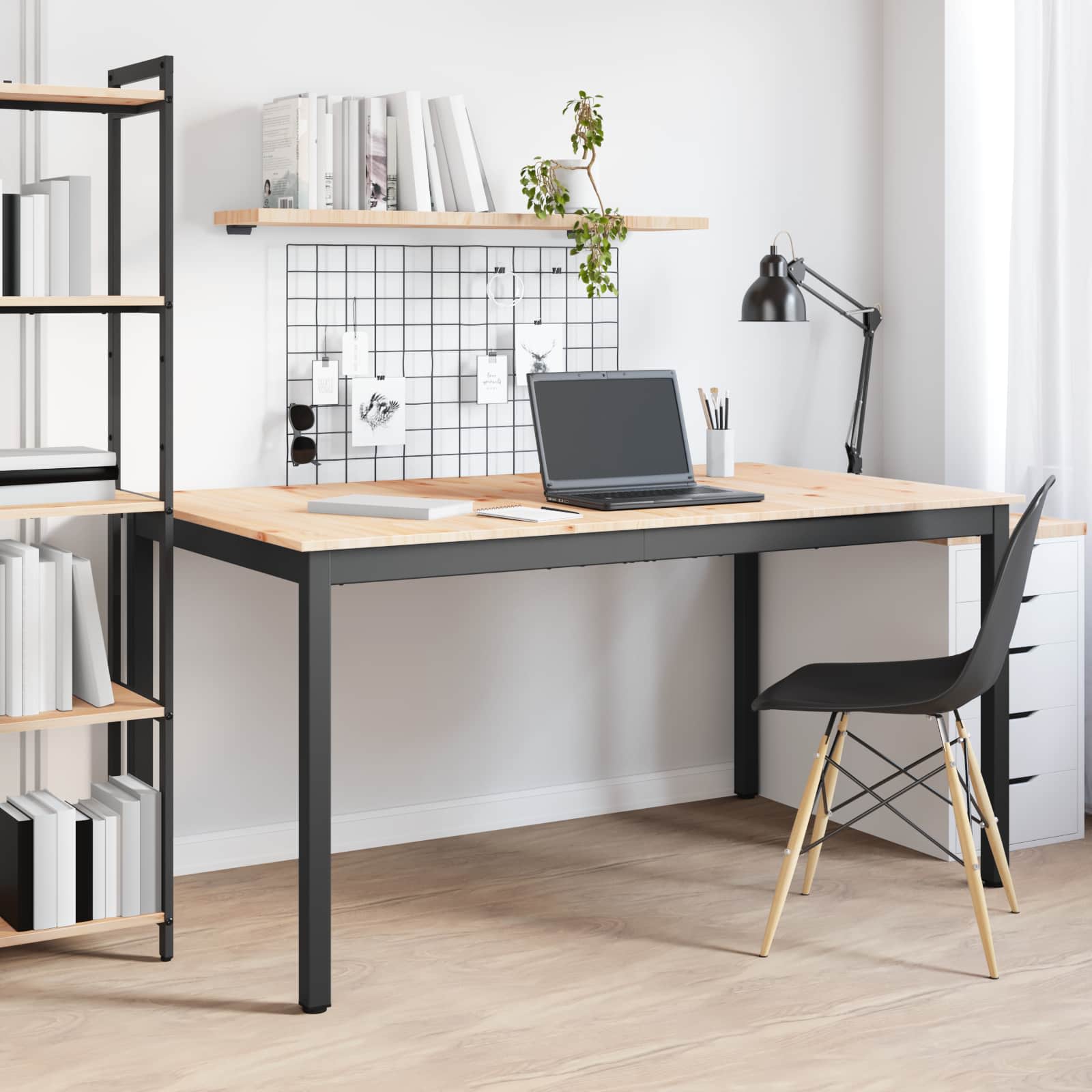 Eettafel Naturel 150 x 90 x 75 cm Massief grenenhout is nu te koop bij PeponiXL, paradijselijk wonen!