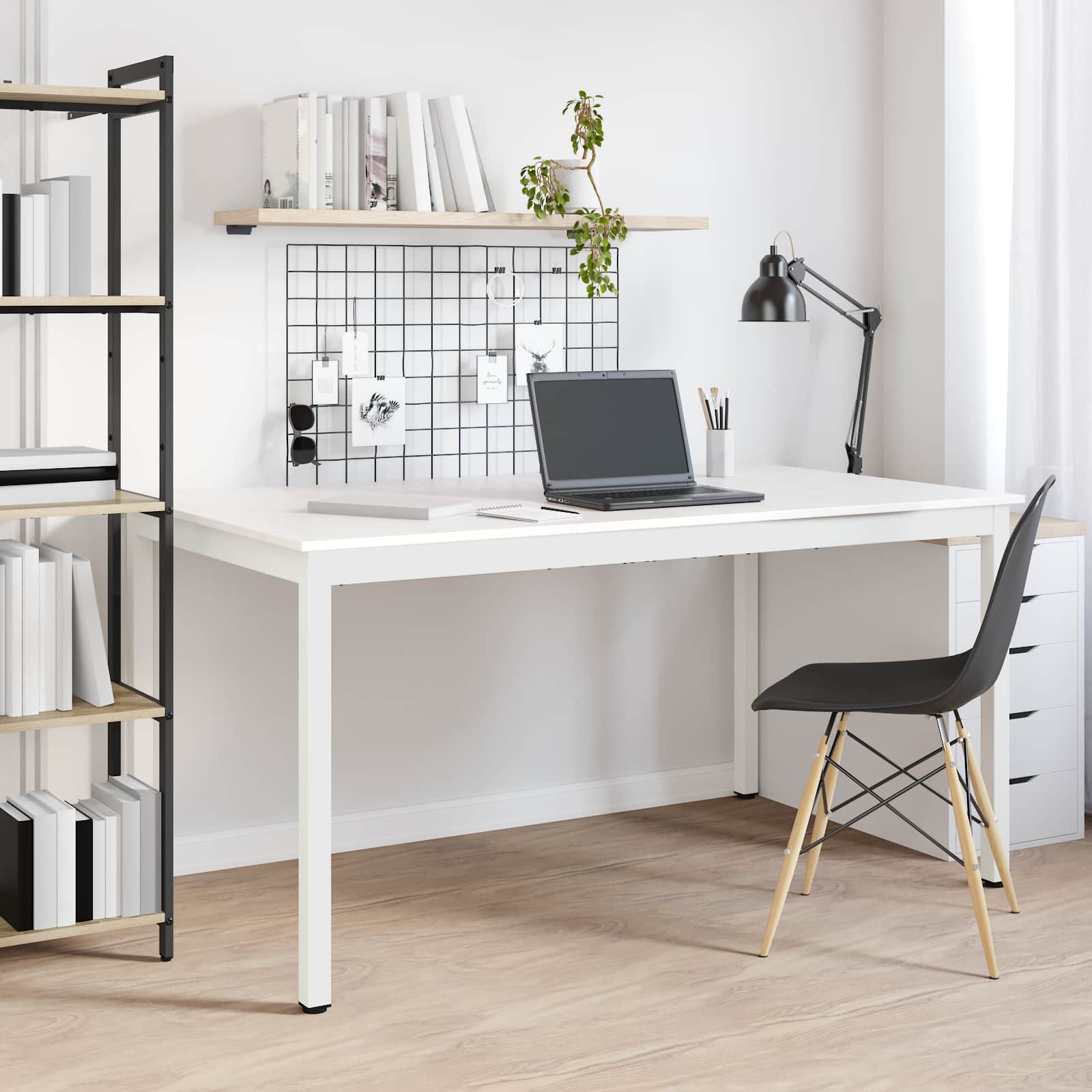 Eettafel Wit 150 x 90 x 75 cm Massief grenenhout is nu te koop bij PeponiXL, paradijselijk wonen!