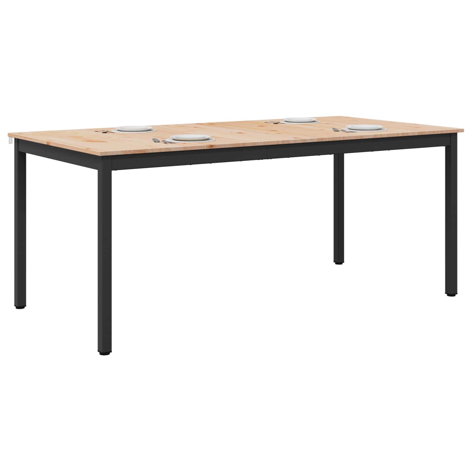 Eettafel Naturel 180 x 90 x 75 cm Massief grenenhout is nu te koop bij PeponiXL, paradijselijk wonen!