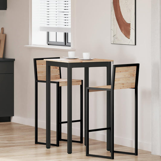 Bartafel Naturel 60 x 60 x 105 cm Massief grenenhout is nu te koop bij PeponiXL, paradijselijk wonen!