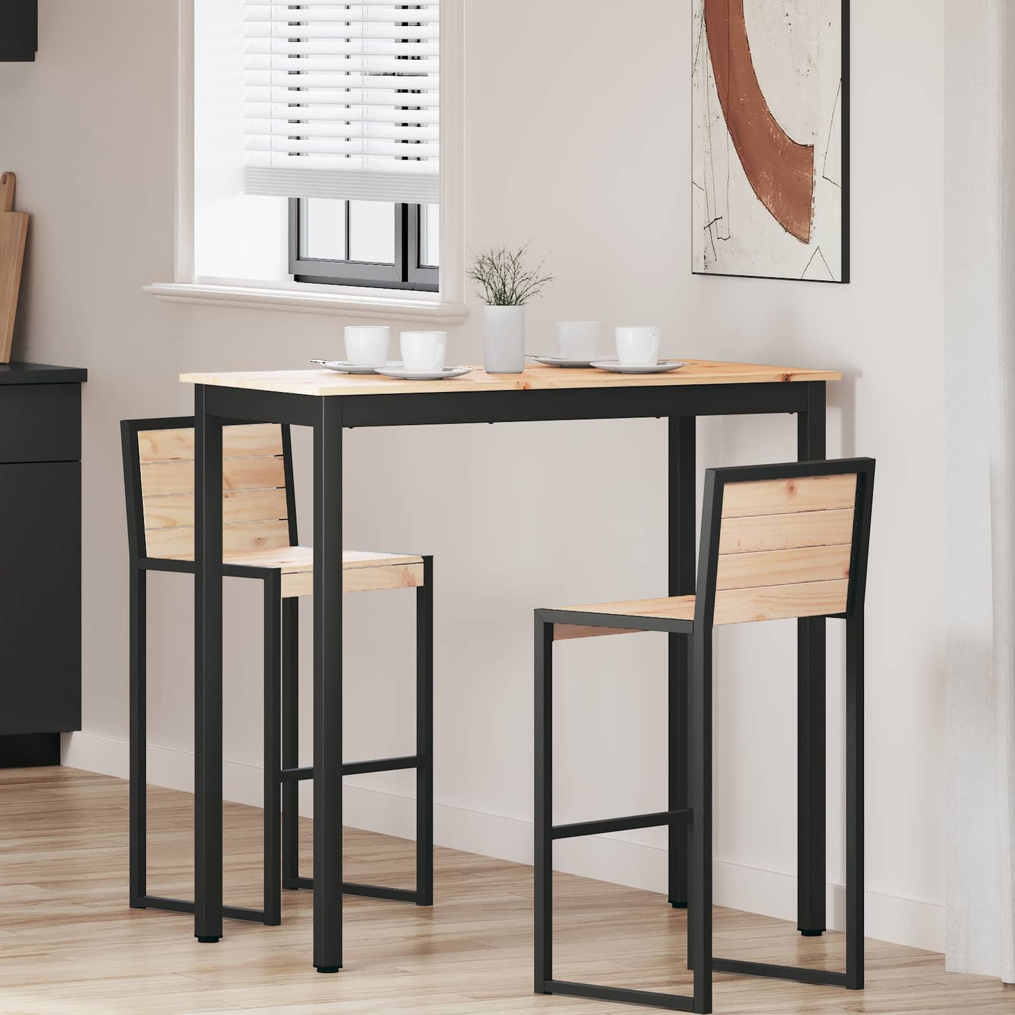 Bartafel Naturel 110 x 55 x 105 cm Massief grenenhout is nu te koop bij PeponiXL, paradijselijk wonen!