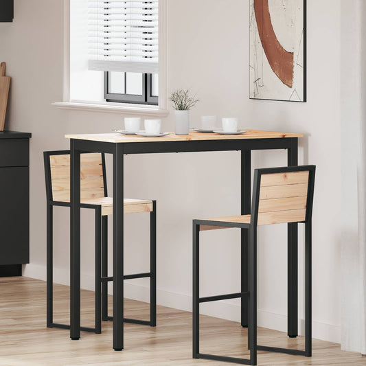 Bartafel Naturel 110 x 55 x 105 cm Massief grenenhout is nu te koop bij PeponiXL, paradijselijk wonen!