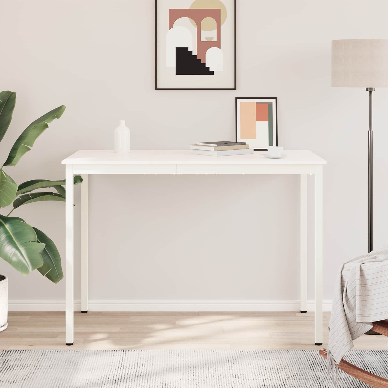 Bartafel Wit 110 x 55 x 105 cm Massief grenenhout is nu te koop bij PeponiXL, paradijselijk wonen!