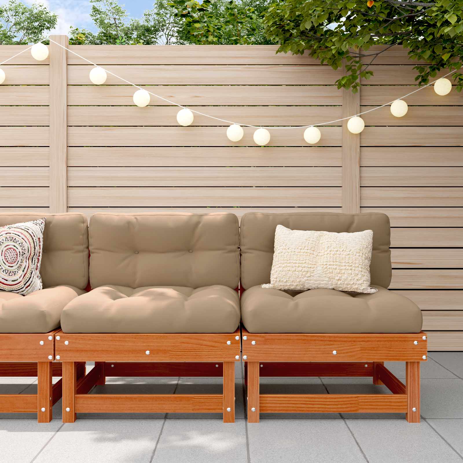 Tuin Midden Sofa Massief grenenhout Waskleur Bruin is nu te koop bij PeponiXL, paradijselijk wonen!