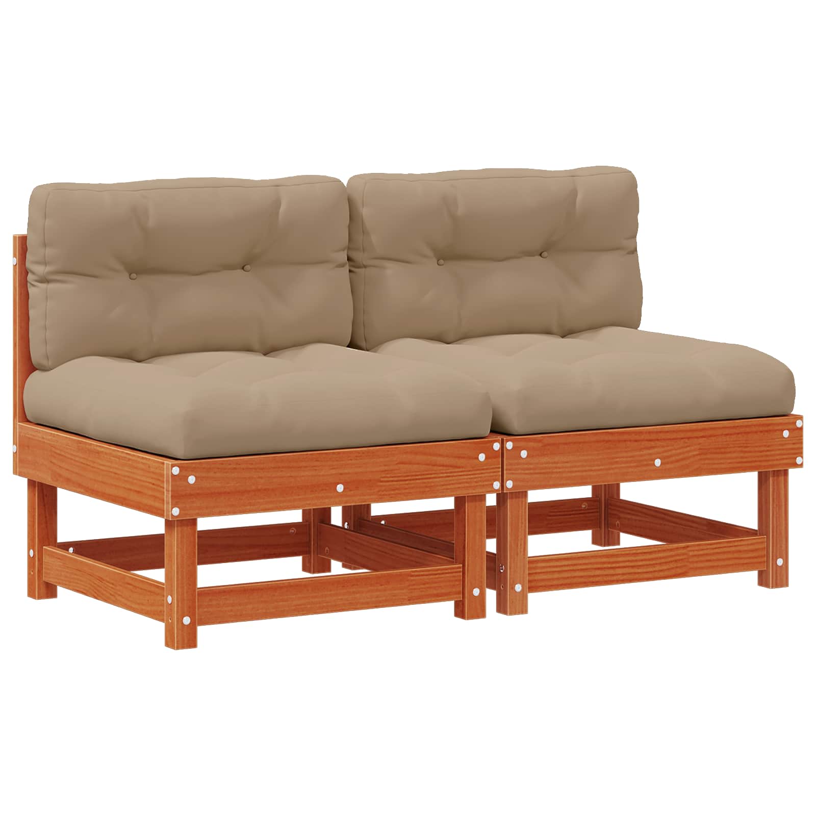 Tuin Midden Sofa Massief grenenhout Waskleur Bruin is nu te koop bij PeponiXL, paradijselijk wonen!