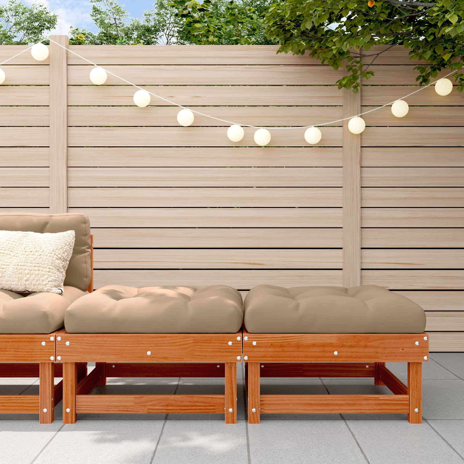 Tuinvoetsteun Massief grenenhout Waskleur Bruin is nu te koop bij PeponiXL, paradijselijk wonen!