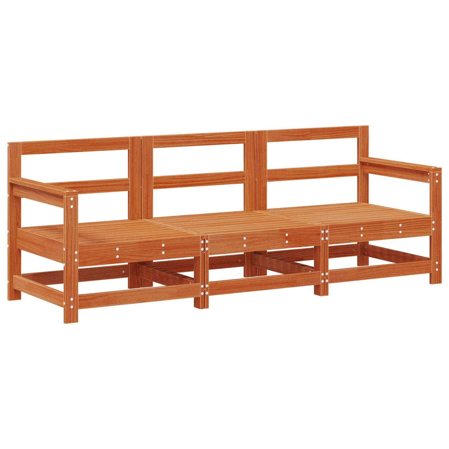 Sectie Sofa Eenheden 3 Stuk Wasbruin Massief grenenhout is nu te koop bij PeponiXL, paradijselijk wonen!
