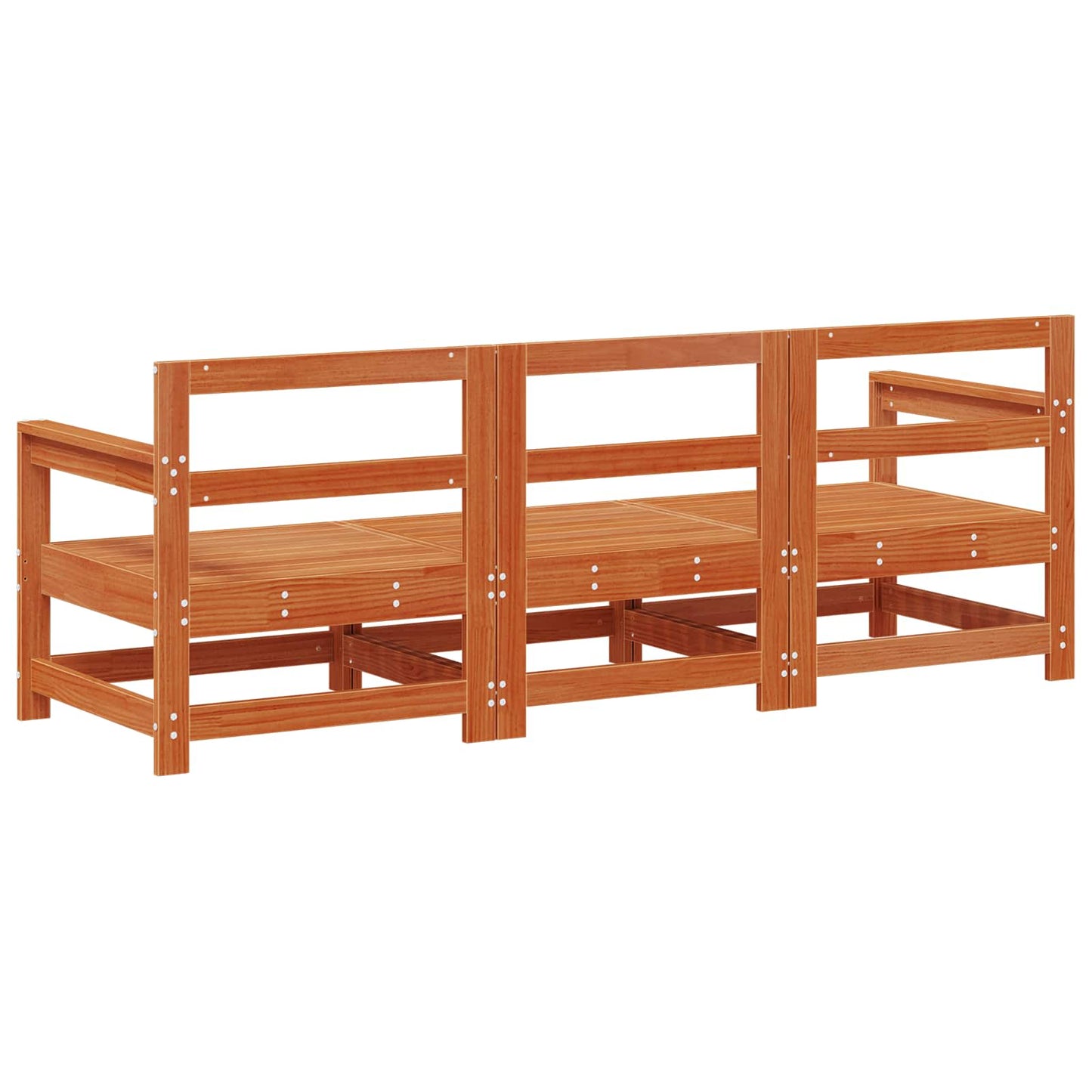 Sectie Sofa Eenheden 3 Stuk Wasbruin Massief grenenhout is nu te koop bij PeponiXL, paradijselijk wonen!