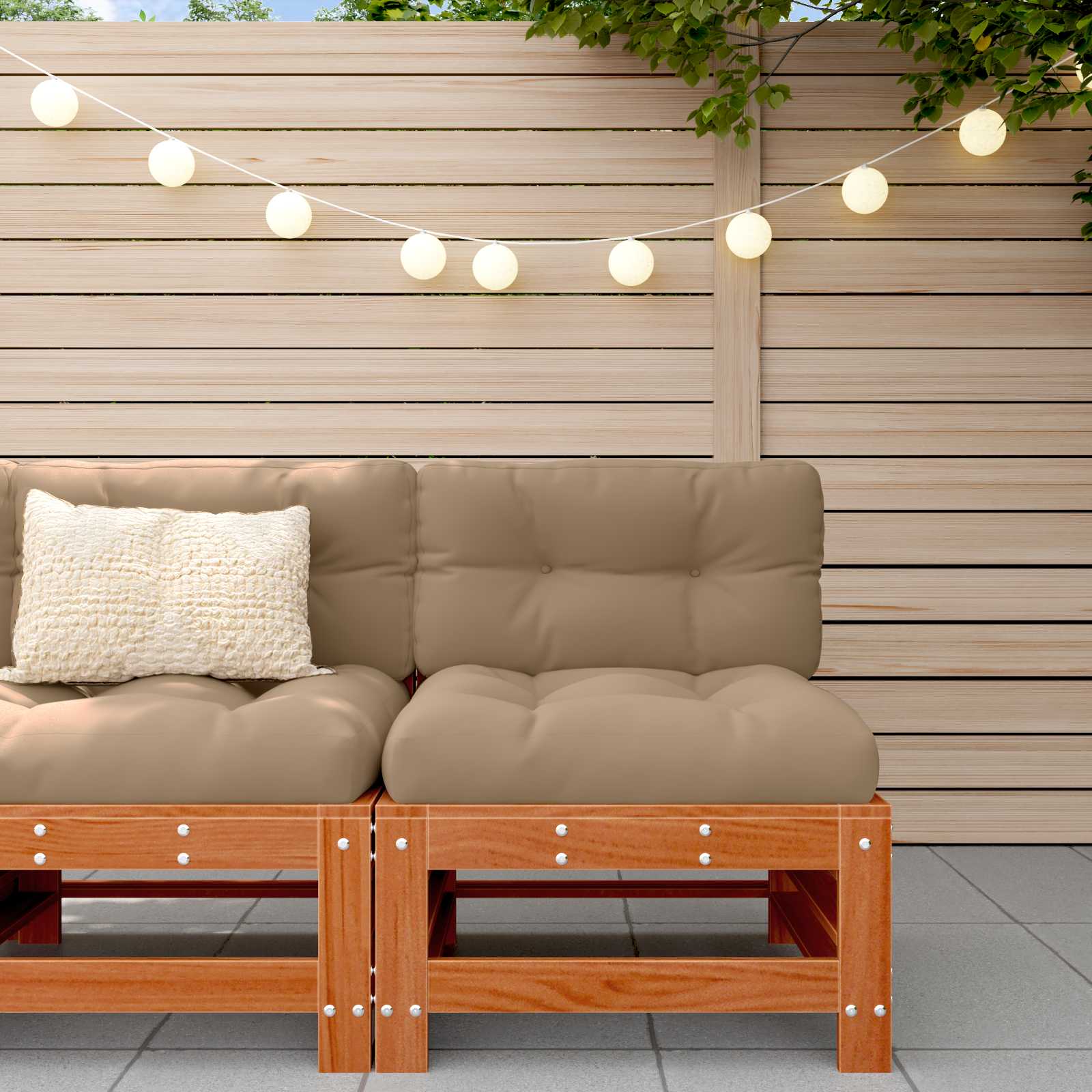 Tuin Midden Sofa Massief grenenhout Wasbruin is nu te koop bij PeponiXL, paradijselijk wonen!
