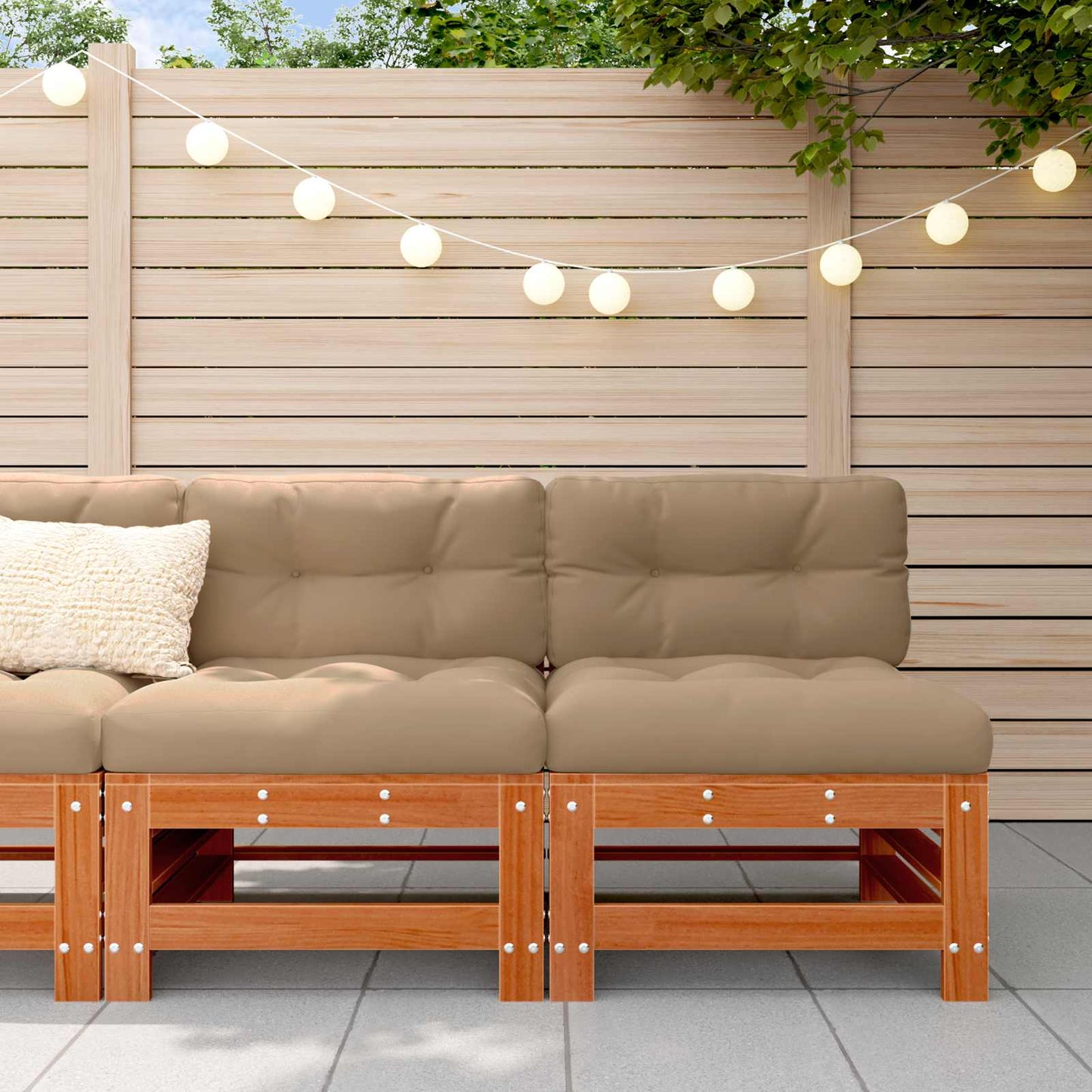 Tuin Midden Sofa Massief grenenhout Wasbruin is nu te koop bij PeponiXL, paradijselijk wonen!