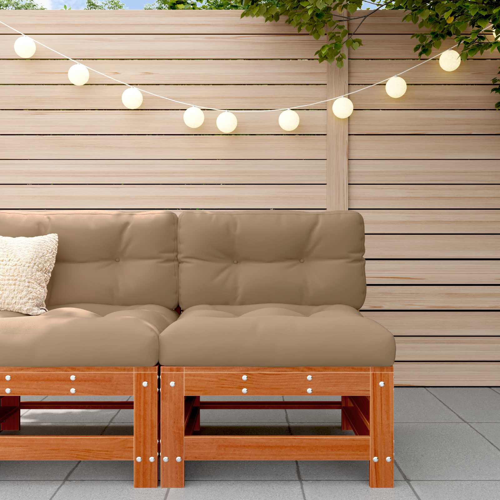 Tuin Midden Sofa Massief grenenhout Wax Bruin Den is nu te koop bij PeponiXL, paradijselijk wonen!