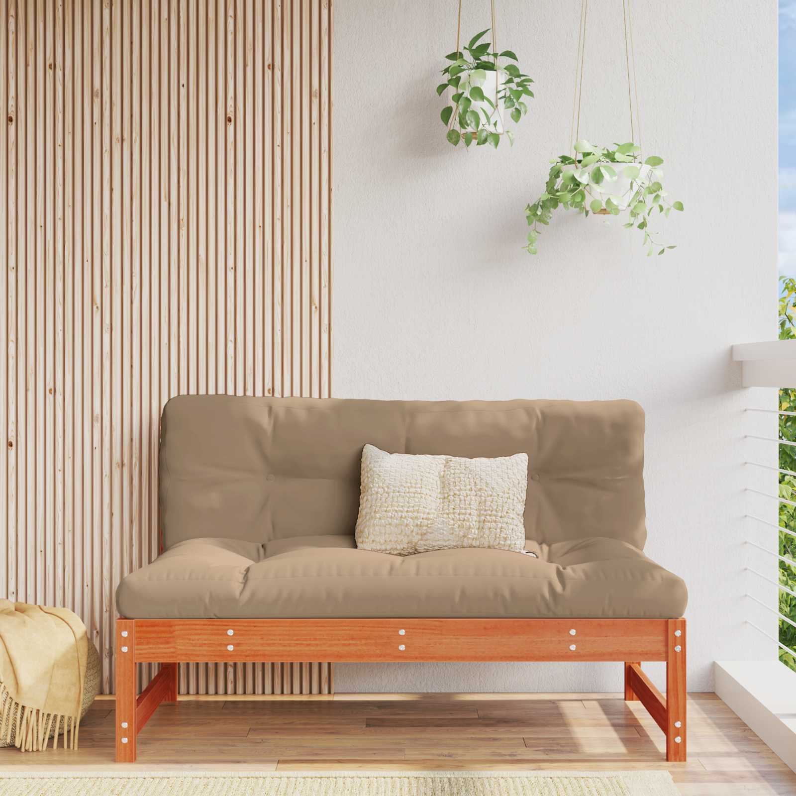 Tuin Midden Sofa Massief grenenhout Wasbruin 120 x 84 x 70 cm is nu te koop bij PeponiXL, paradijselijk wonen!