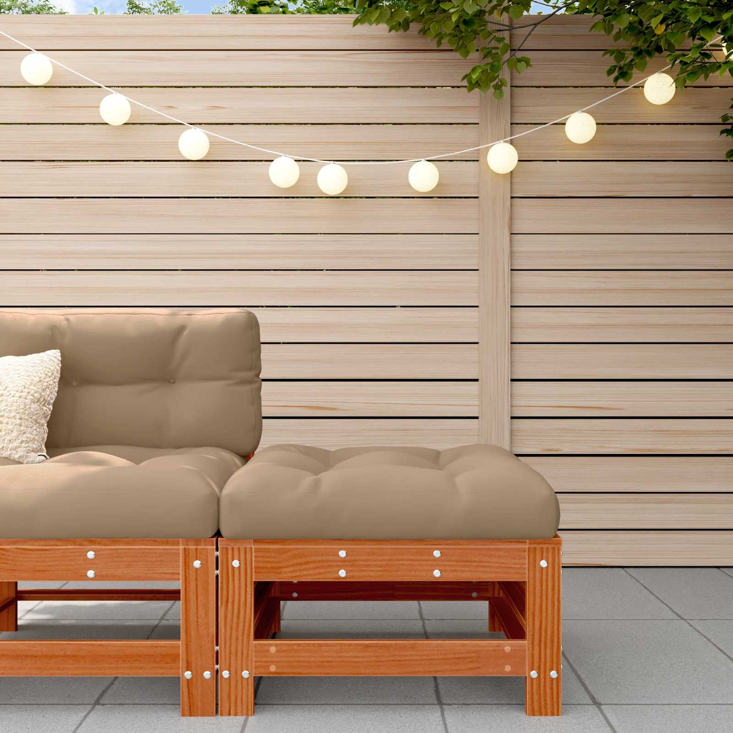 Tuinvoetsteun Massief grenenhout Waskleur Bruin is nu te koop bij PeponiXL, paradijselijk wonen!