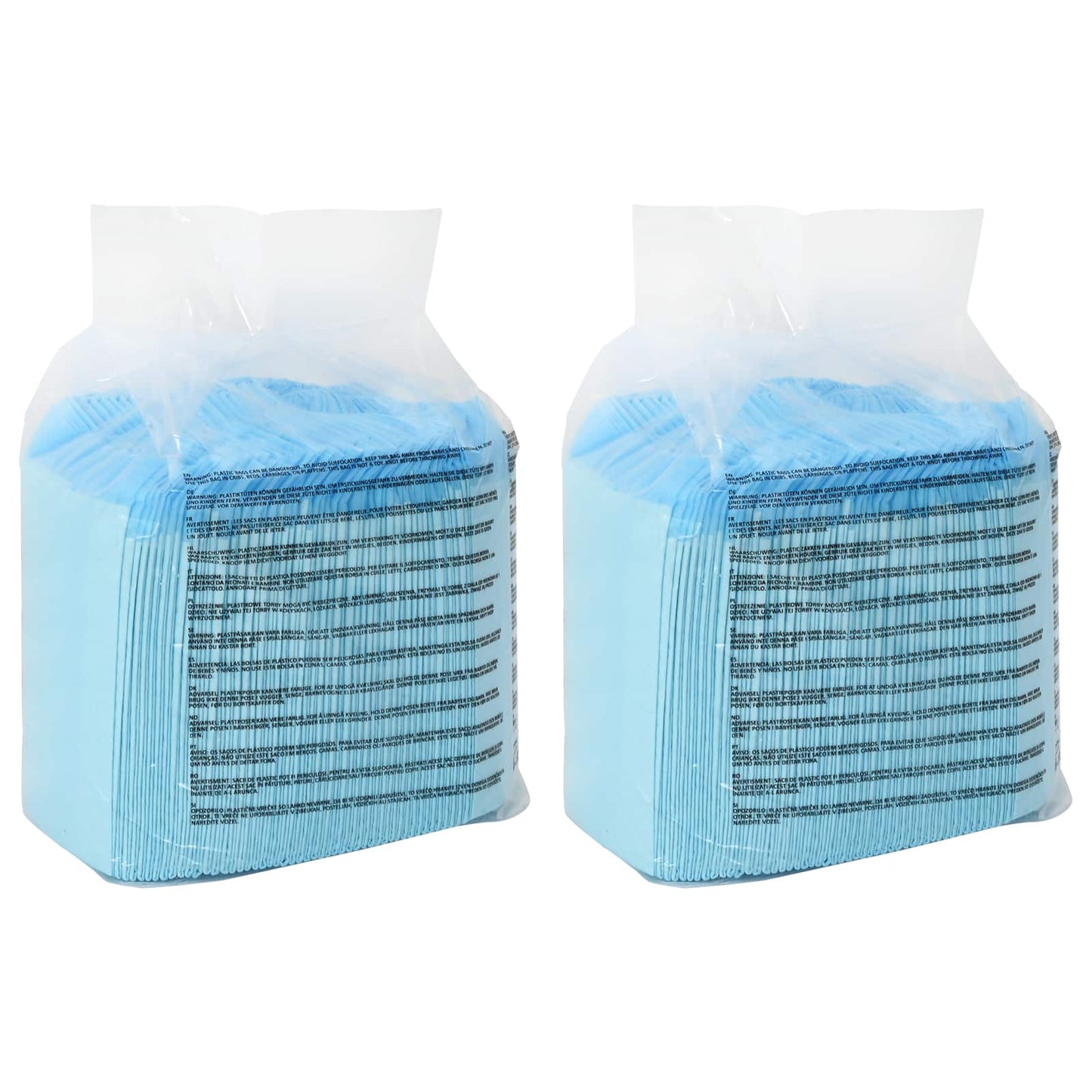 Niet-geweven stof huisdier trainingspad 100 pcs Blauw en Wit is nu te koop bij PeponiXL, paradijselijk wonen!