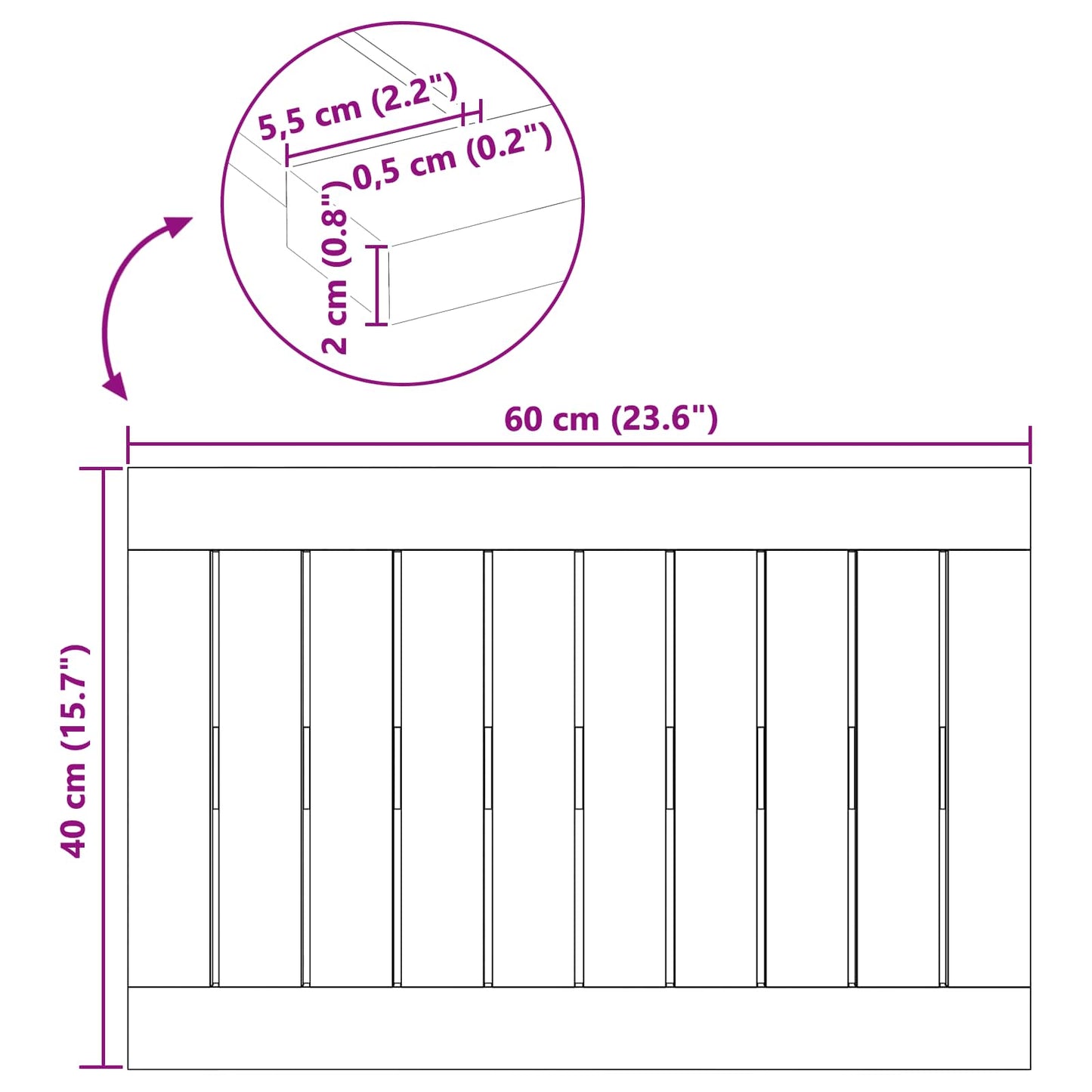 Badmat Effen Bruin 60 x 40 cm Hout is nu te koop bij PeponiXL, paradijselijk wonen!