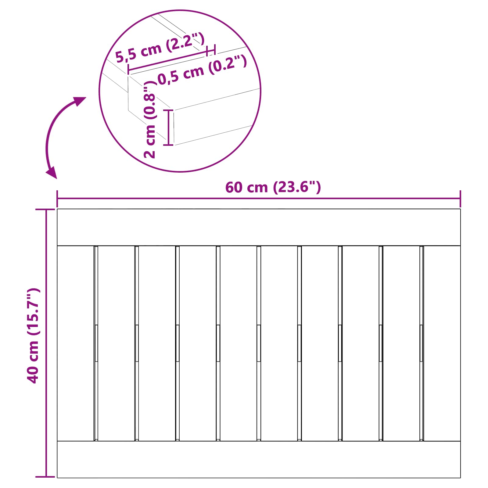 Badmat Effen Bruin 60 x 40 cm Hout is nu te koop bij PeponiXL, paradijselijk wonen!