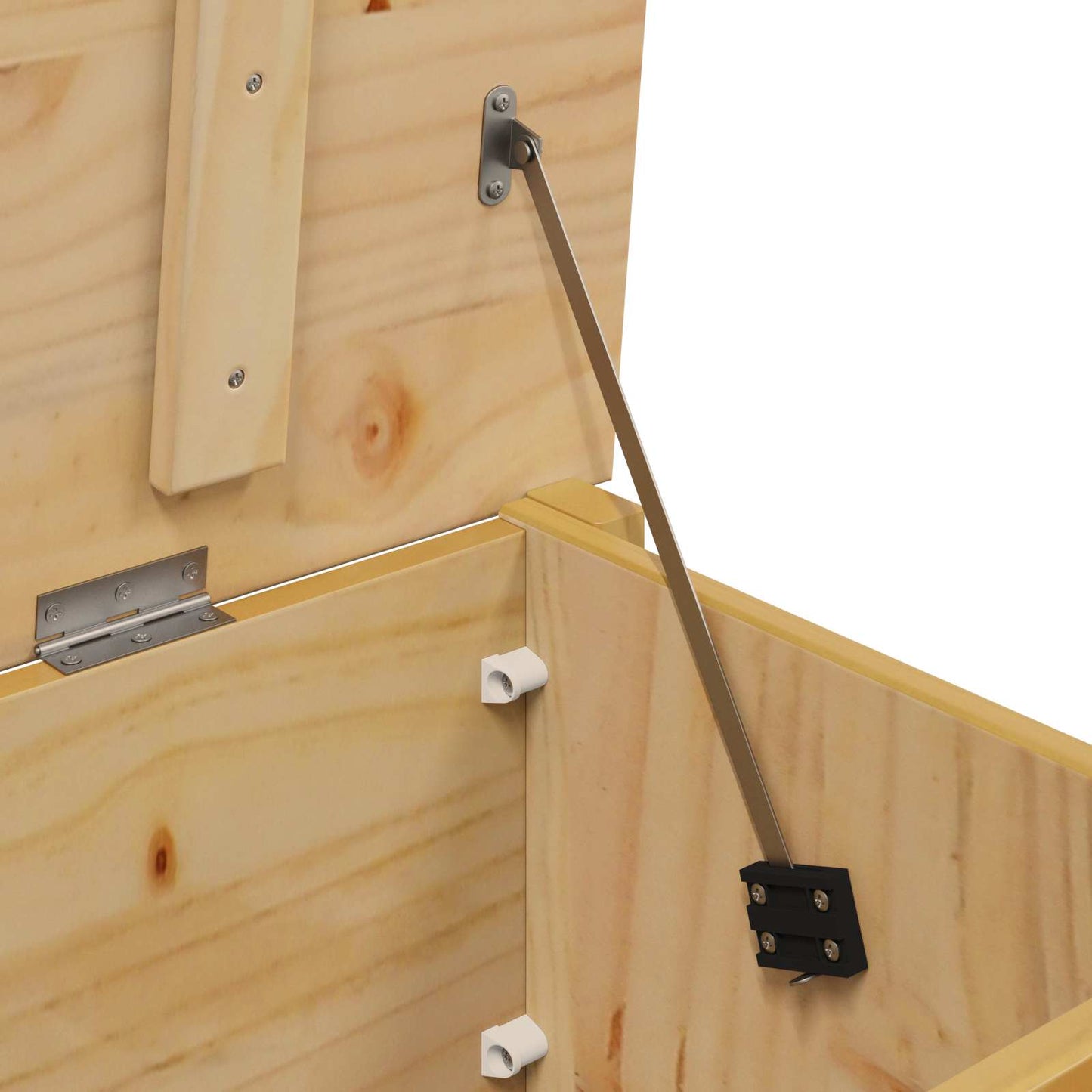 Opbergbox Honingbruin 90 x 40 x 45 cm Massief Vurenhout is nu te koop bij PeponiXL, paradijselijk wonen!