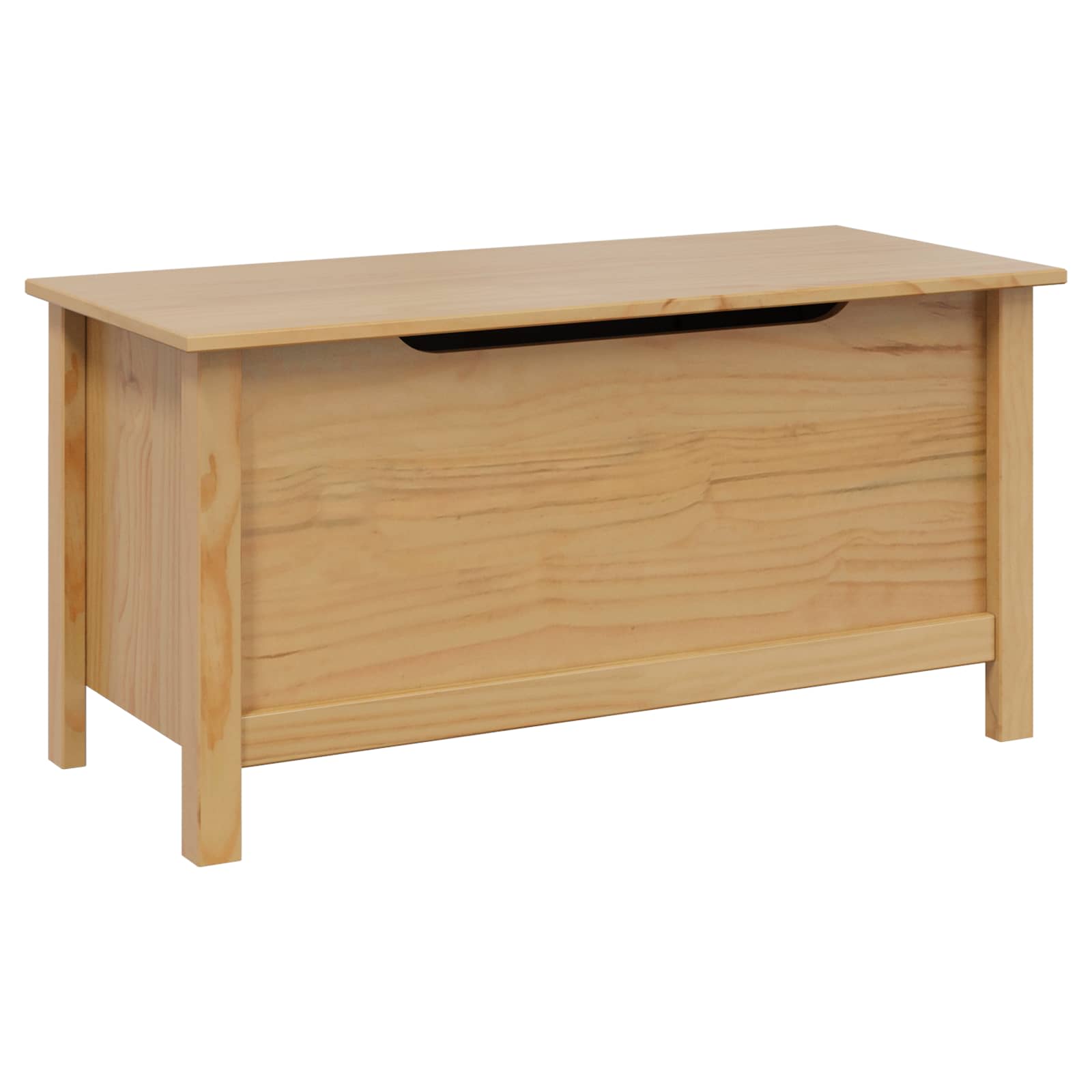 Opbergbox Honingbruin 90 x 40 x 45 cm Massief Vurenhout is nu te koop bij PeponiXL, paradijselijk wonen!