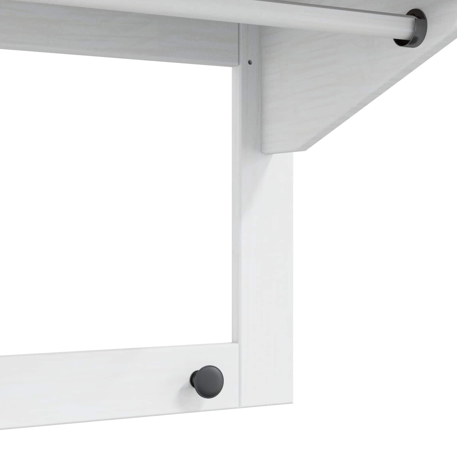 Kapstok Wit en honingbruin 90 x 35 x 41.5 cm Massief Vurenhout is nu te koop bij PeponiXL, paradijselijk wonen!