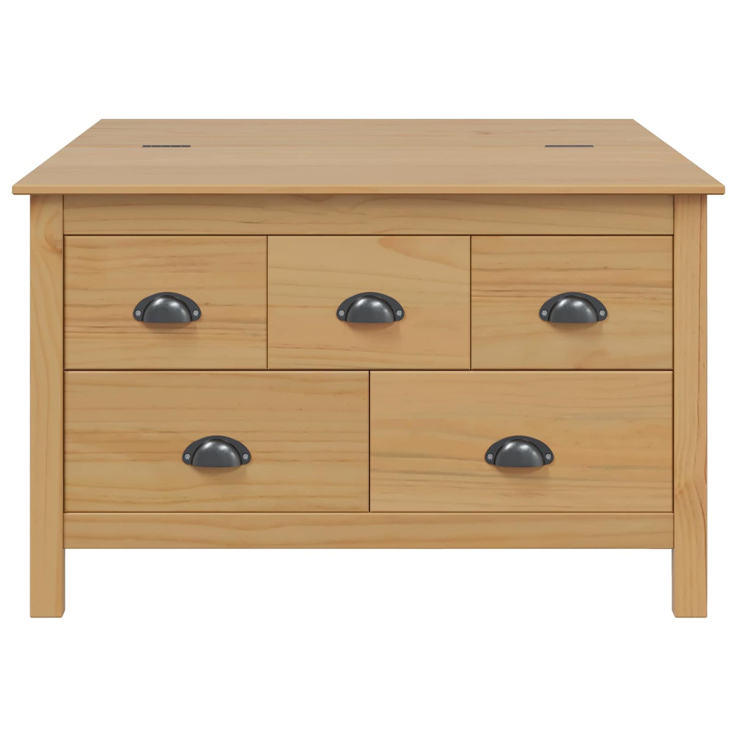 Salontafel Honingbruin 79.5 x 79.5 x 49 cm Massief Vurenhout is nu te koop bij PeponiXL, paradijselijk wonen!