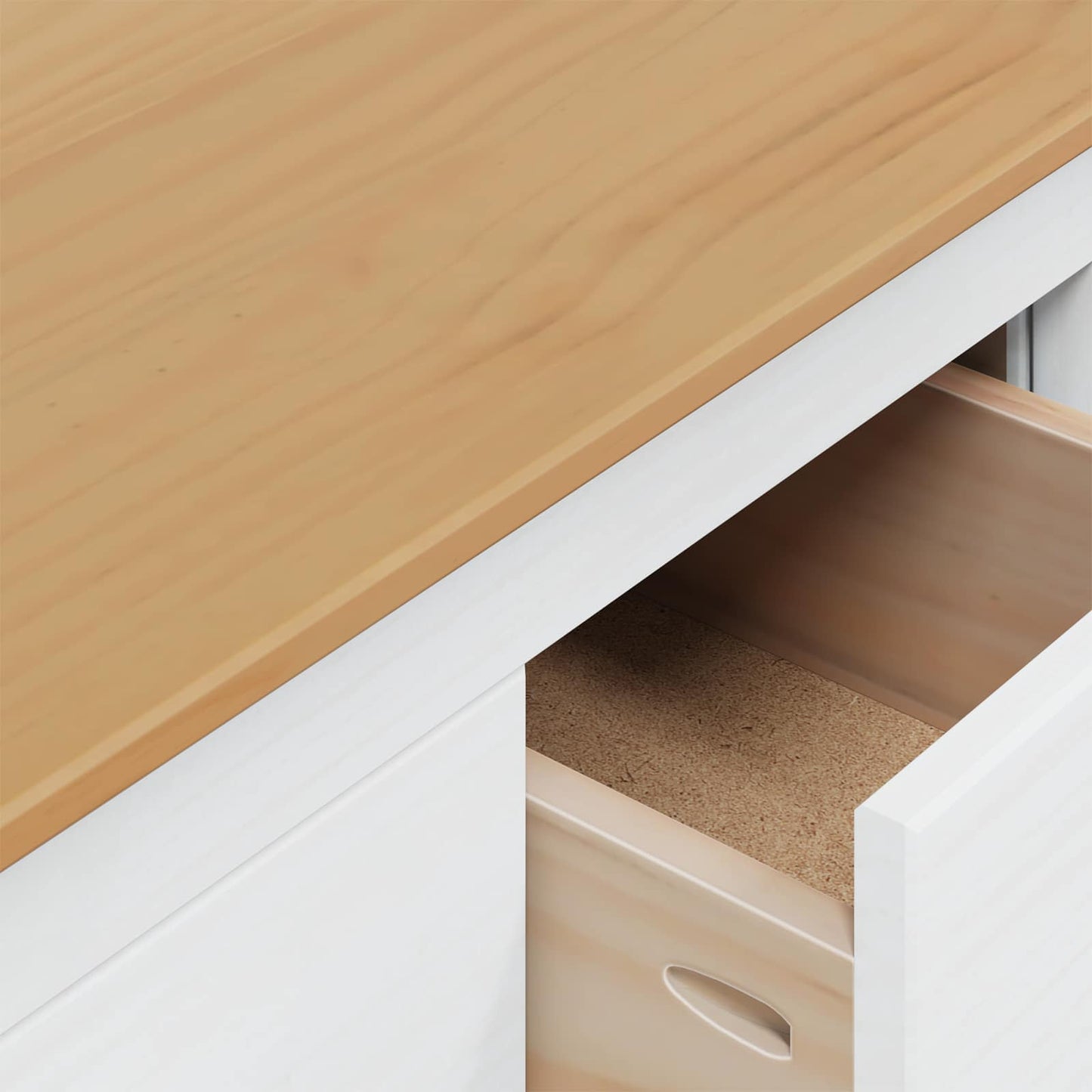 Salontafel met lade Wit en honingbruin 79.5 x 79.5 x 49 cm is nu te koop bij PeponiXL, paradijselijk wonen!