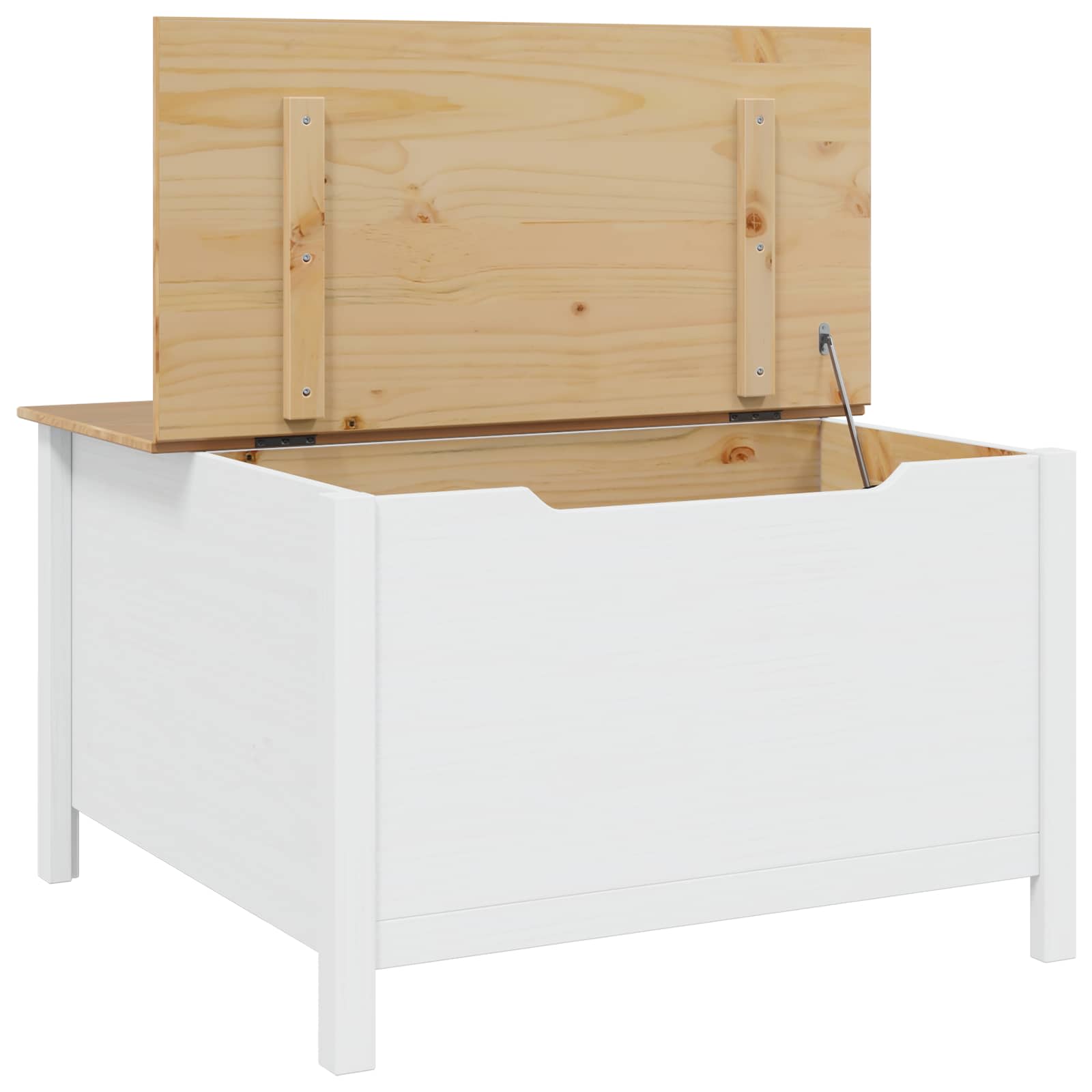 Salontafel met lade Wit en honingbruin 79.5 x 79.5 x 49 cm is nu te koop bij PeponiXL, paradijselijk wonen!