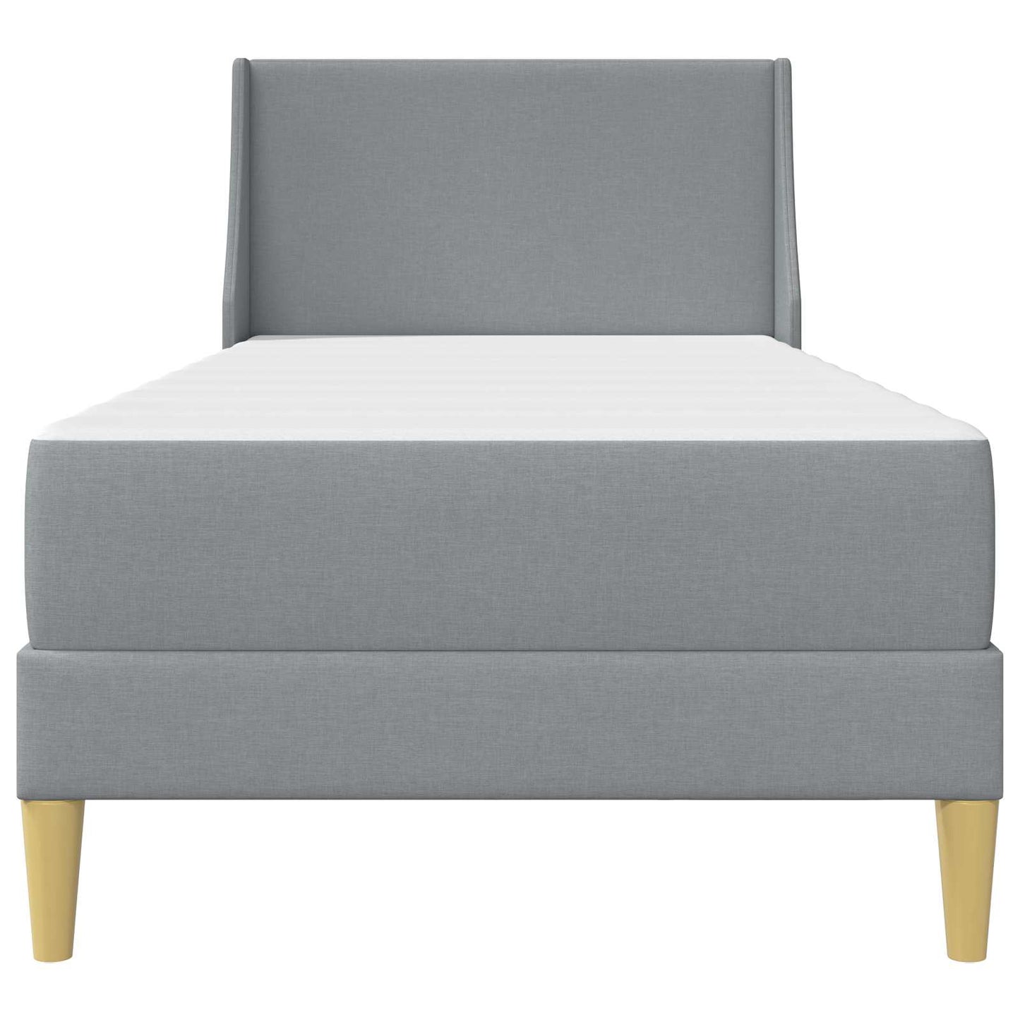 Bedframe met matras Lichtgrijs 90 x 200 cm Polyester is nu te koop bij PeponiXL, paradijselijk wonen!