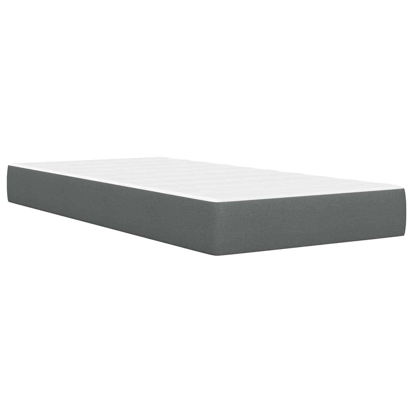 Bedframe met matras Donkergrijs 90 x 200 cm Polyester is nu te koop bij PeponiXL, paradijselijk wonen!