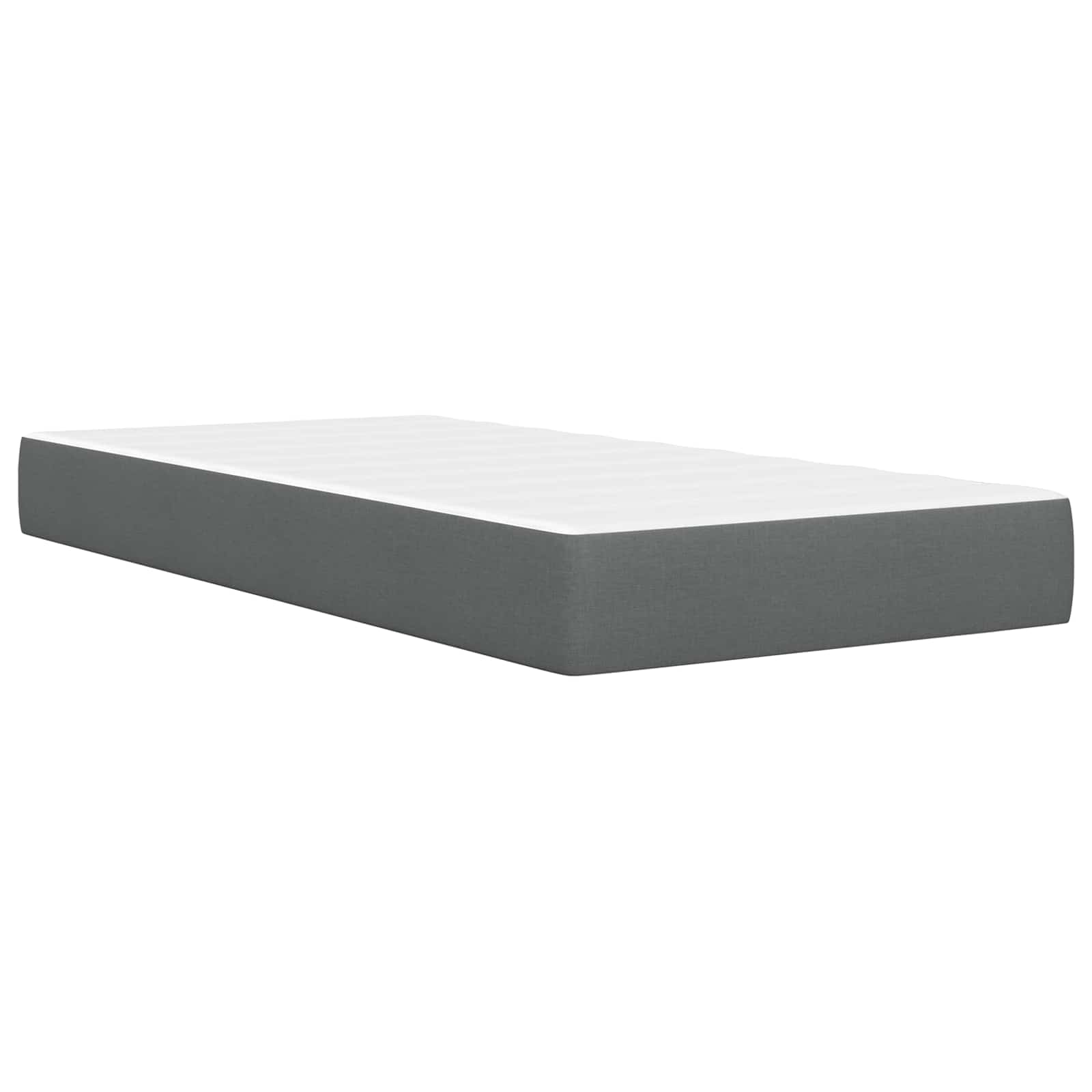 Bedframe met matras Donkergrijs 90 x 200 cm Polyester is nu te koop bij PeponiXL, paradijselijk wonen!