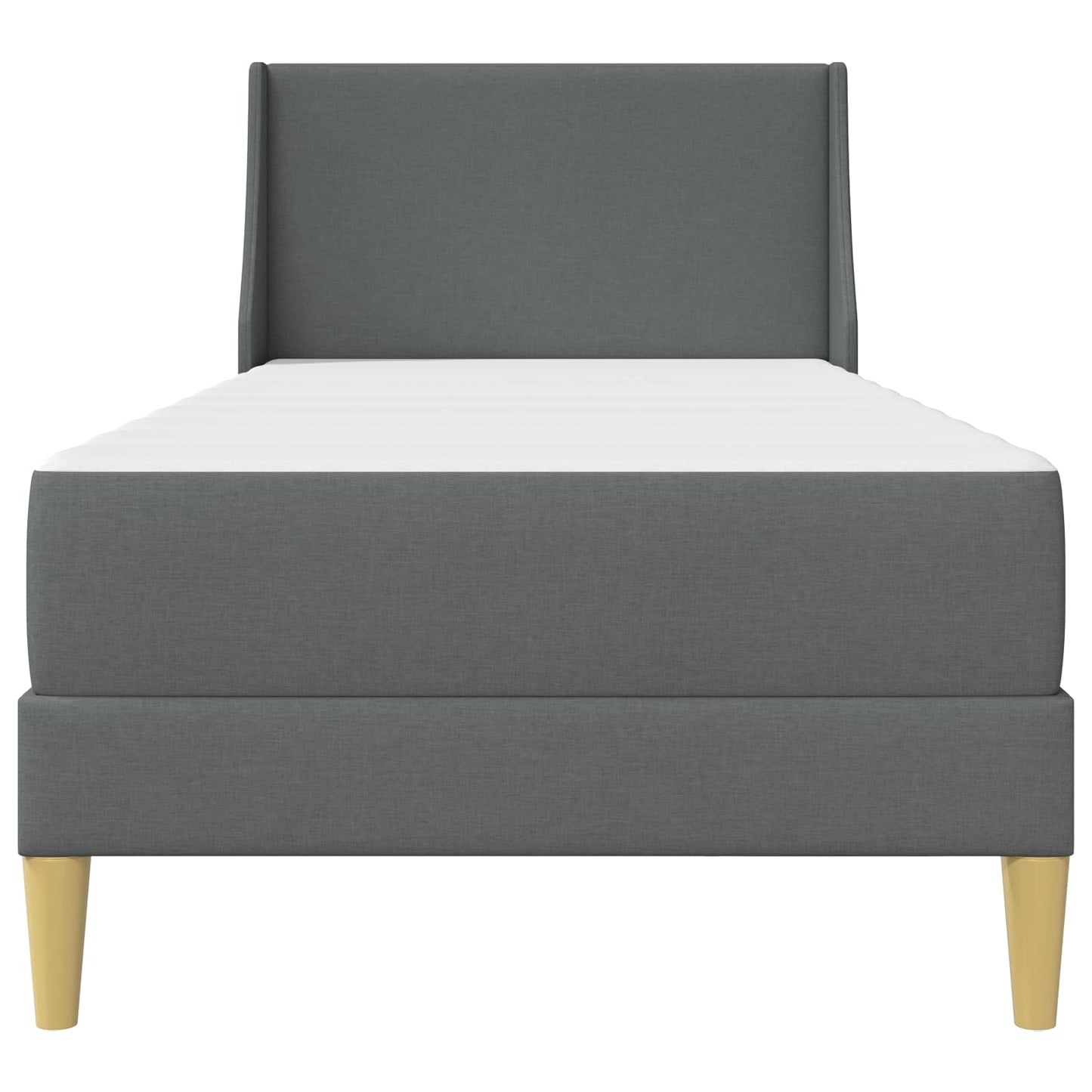 Bedframe met matras Donkergrijs 90 x 200 cm Polyester is nu te koop bij PeponiXL, paradijselijk wonen!