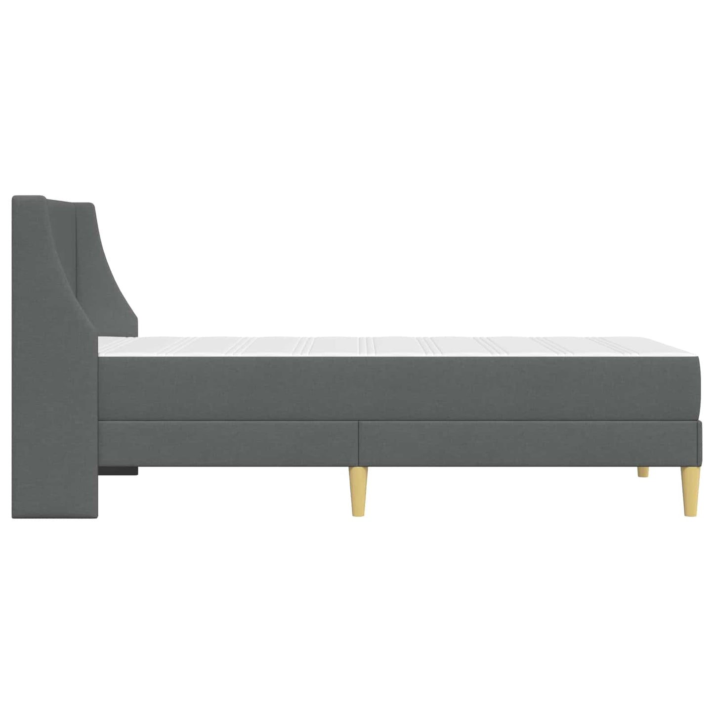 Bedframe met matras Donkergrijs 90 x 200 cm Polyester is nu te koop bij PeponiXL, paradijselijk wonen!