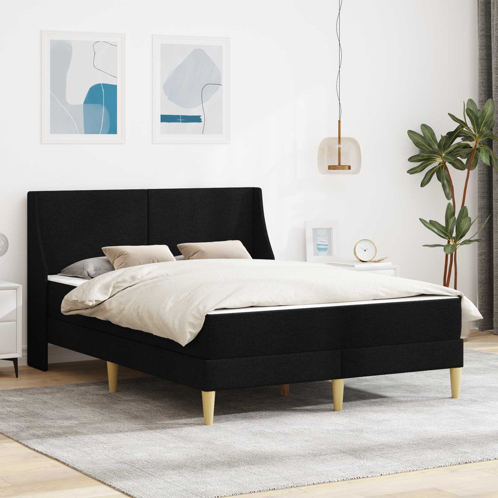 Bedframe met matras met hoofdeinde Polyester is nu te koop bij PeponiXL, paradijselijk wonen!