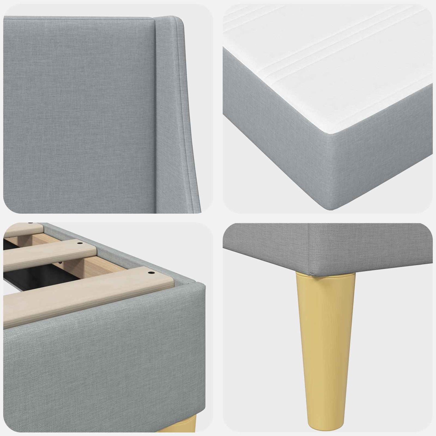 Bedframe met matras met hoofdeinde Polyester is nu te koop bij PeponiXL, paradijselijk wonen!