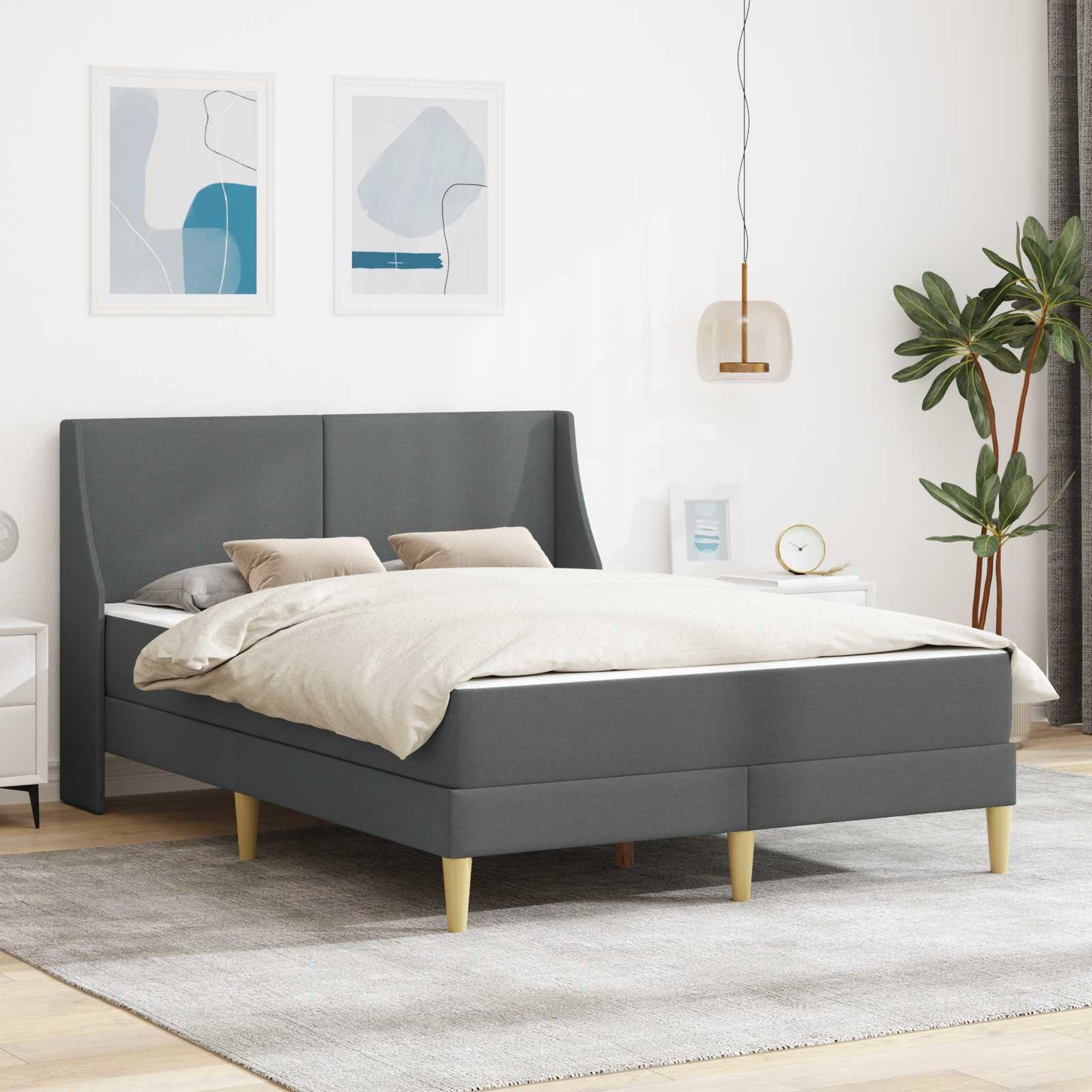 Bedframe met matras met hoofdeinde Polyester is nu te koop bij PeponiXL, paradijselijk wonen!