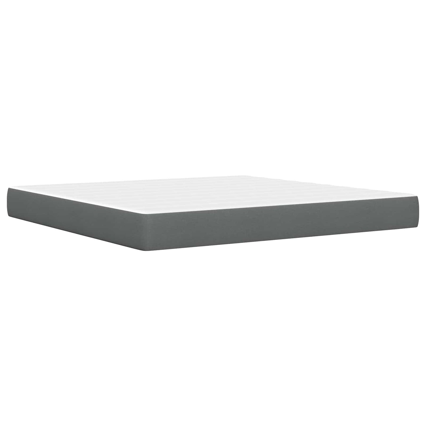 Bedframe met matras Donkergrijs 180 x 200 cm Polyester is nu te koop bij PeponiXL, paradijselijk wonen!