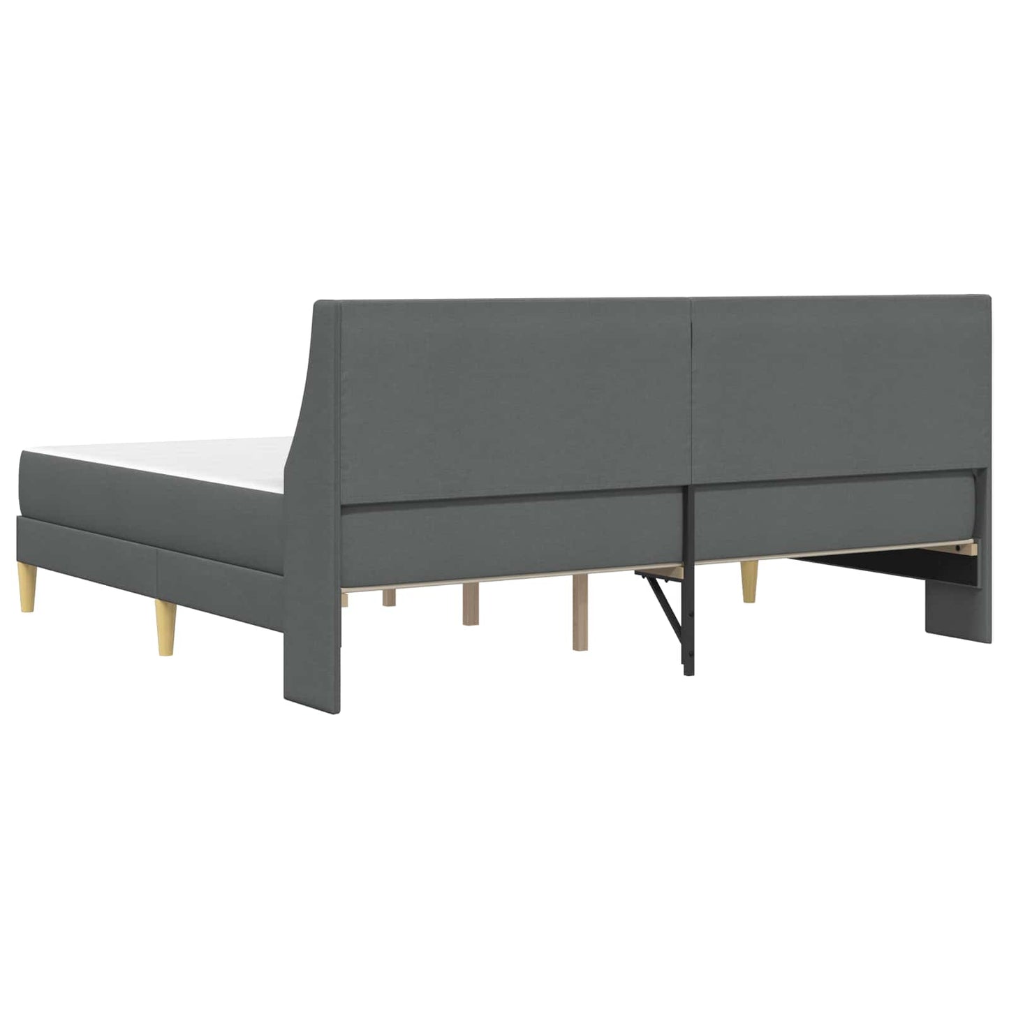 Bedframe met matras Donkergrijs 180 x 200 cm Polyester is nu te koop bij PeponiXL, paradijselijk wonen!