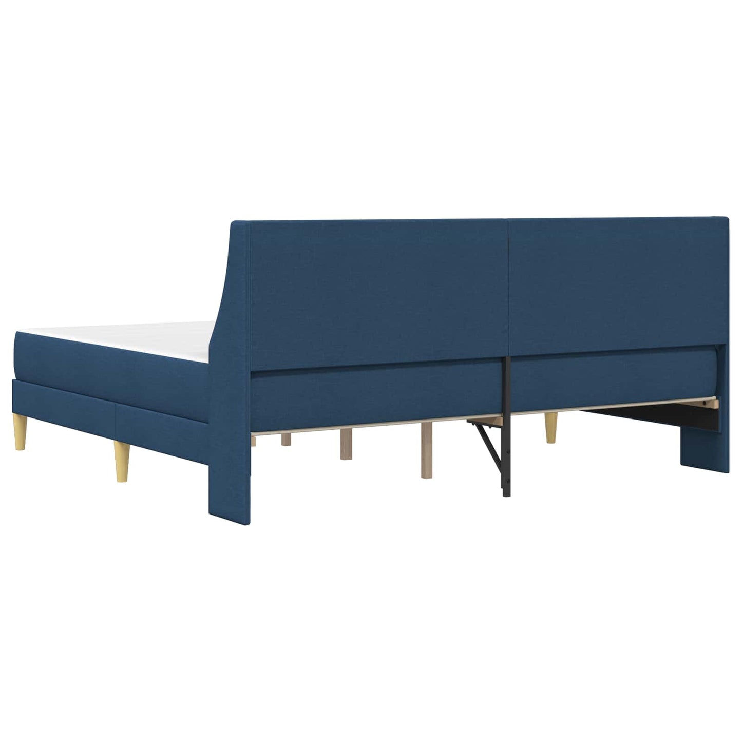 Bedframe met matras met hoofdeinde Blauw 180 x 200 cm Polyester is nu te koop bij PeponiXL, paradijselijk wonen!