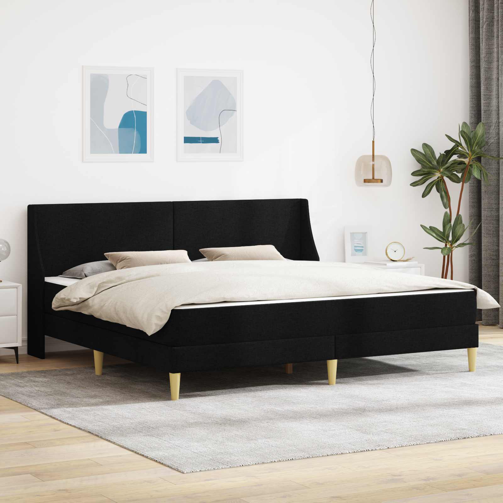 Bedframe met matras met hoofdeinde Polyester is nu te koop bij PeponiXL, paradijselijk wonen!