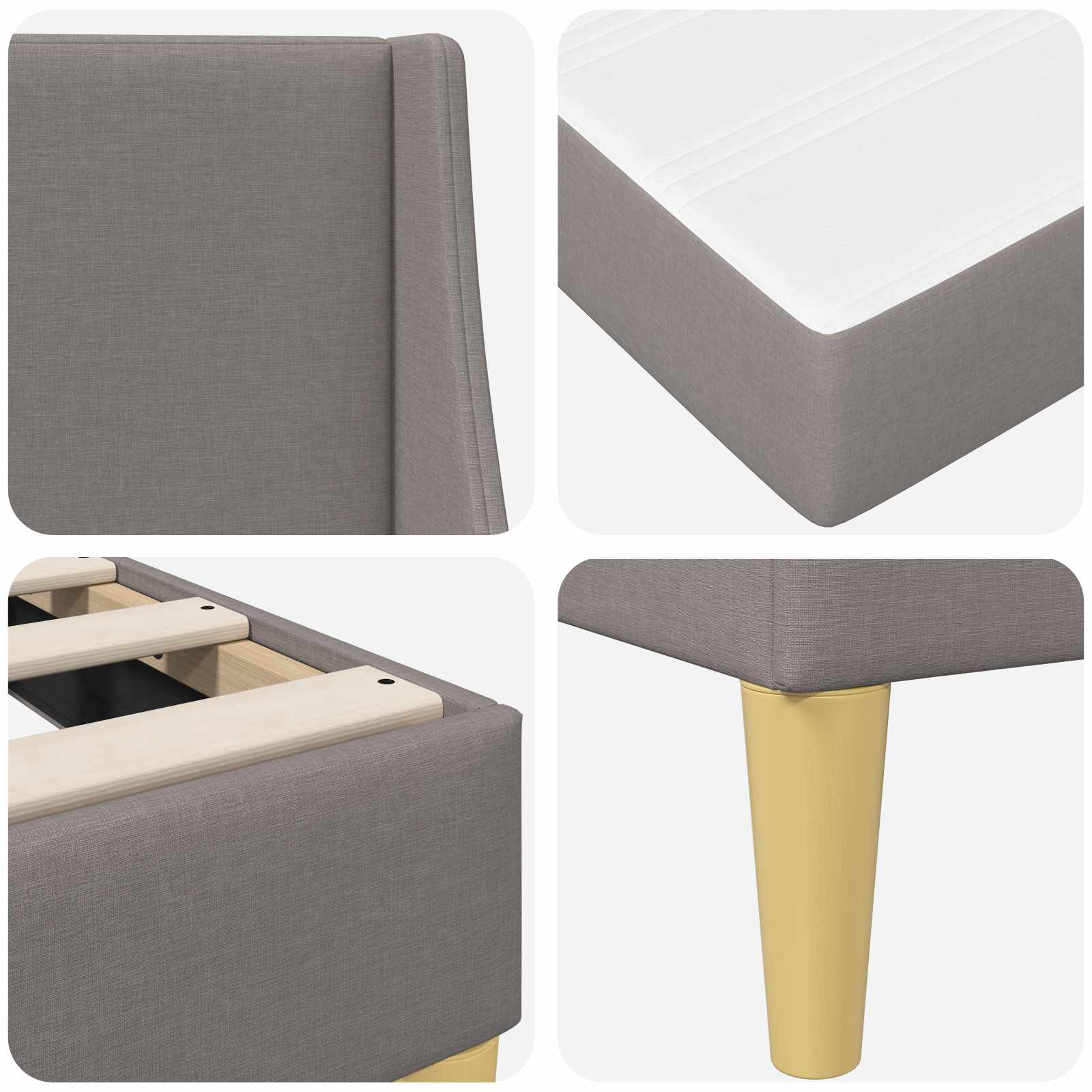 Bedframe met matras met hoofdeinde Polyester is nu te koop bij PeponiXL, paradijselijk wonen!
