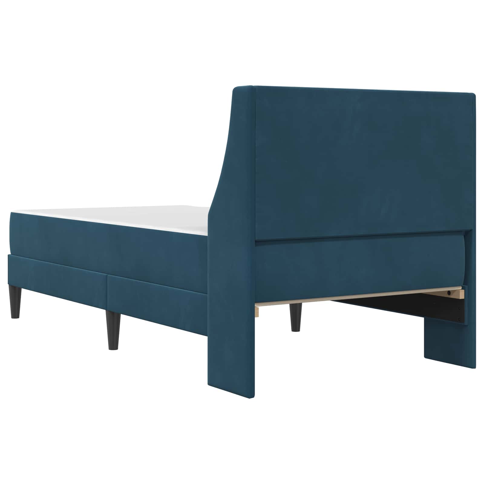 Bedframe met matras met matras Blauw 90 x 200 cm Fluweel is nu te koop bij PeponiXL, paradijselijk wonen!