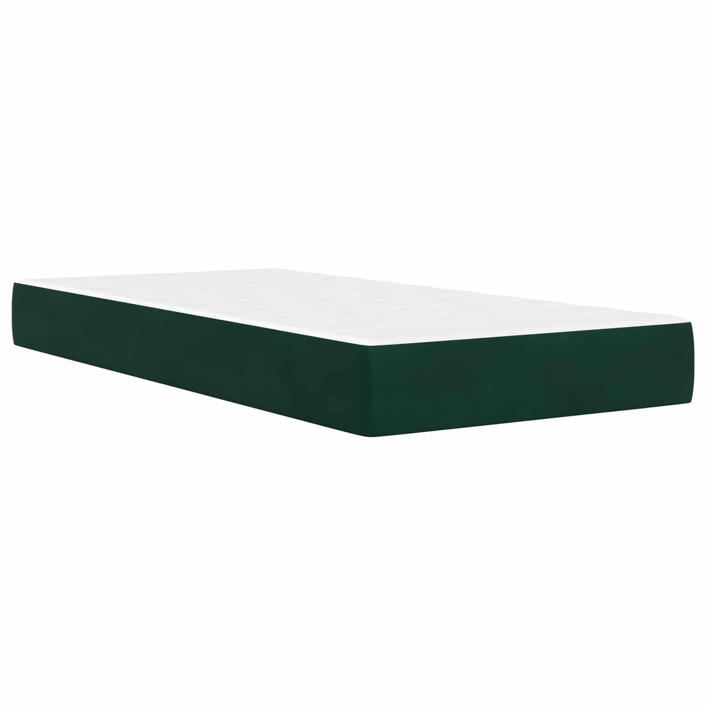 Bedframe met matras met matras Donkergroen 100 x 200 cm Fluweel is nu te koop bij PeponiXL, paradijselijk wonen!