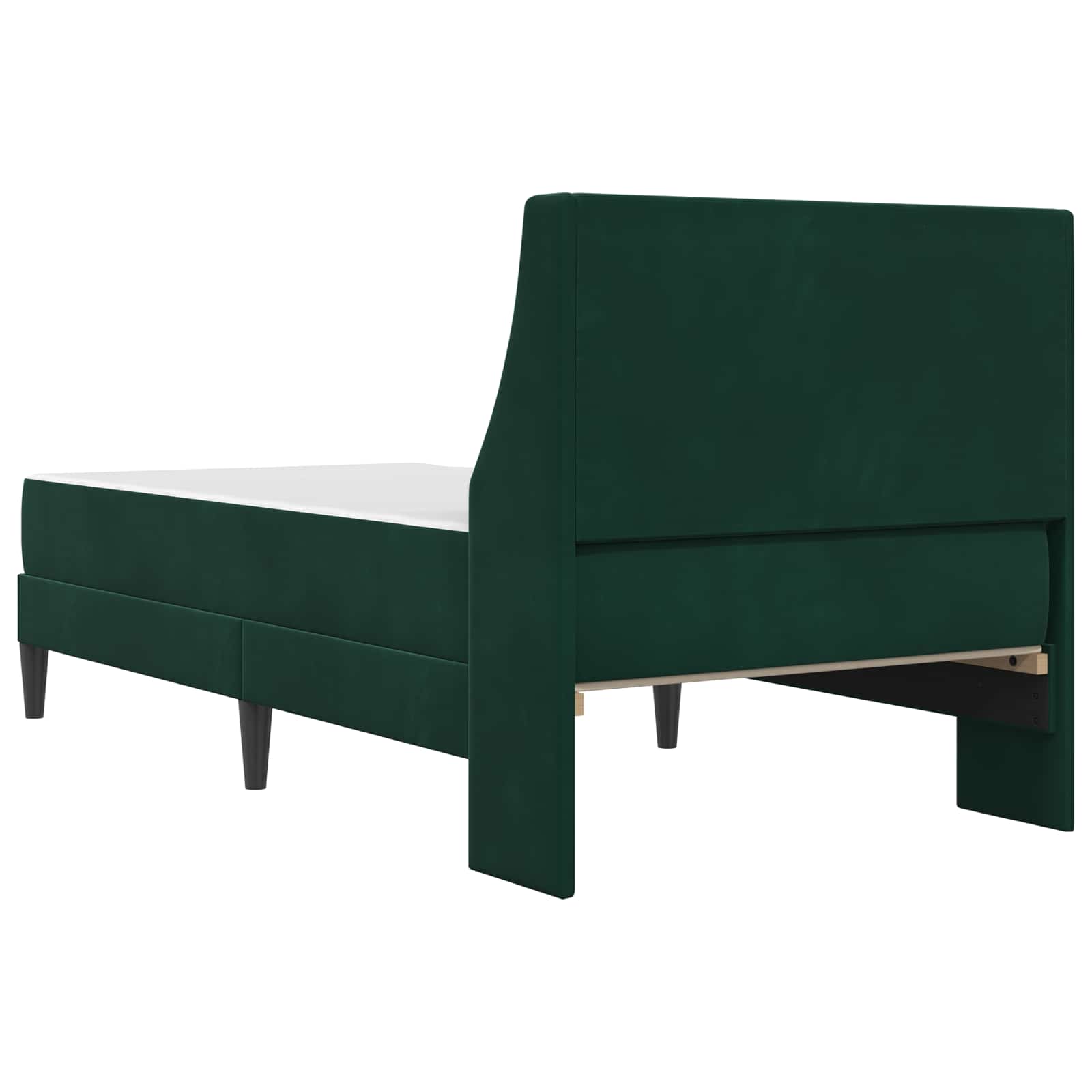 Bedframe met matras met matras Donkergroen 100 x 200 cm Fluweel is nu te koop bij PeponiXL, paradijselijk wonen!