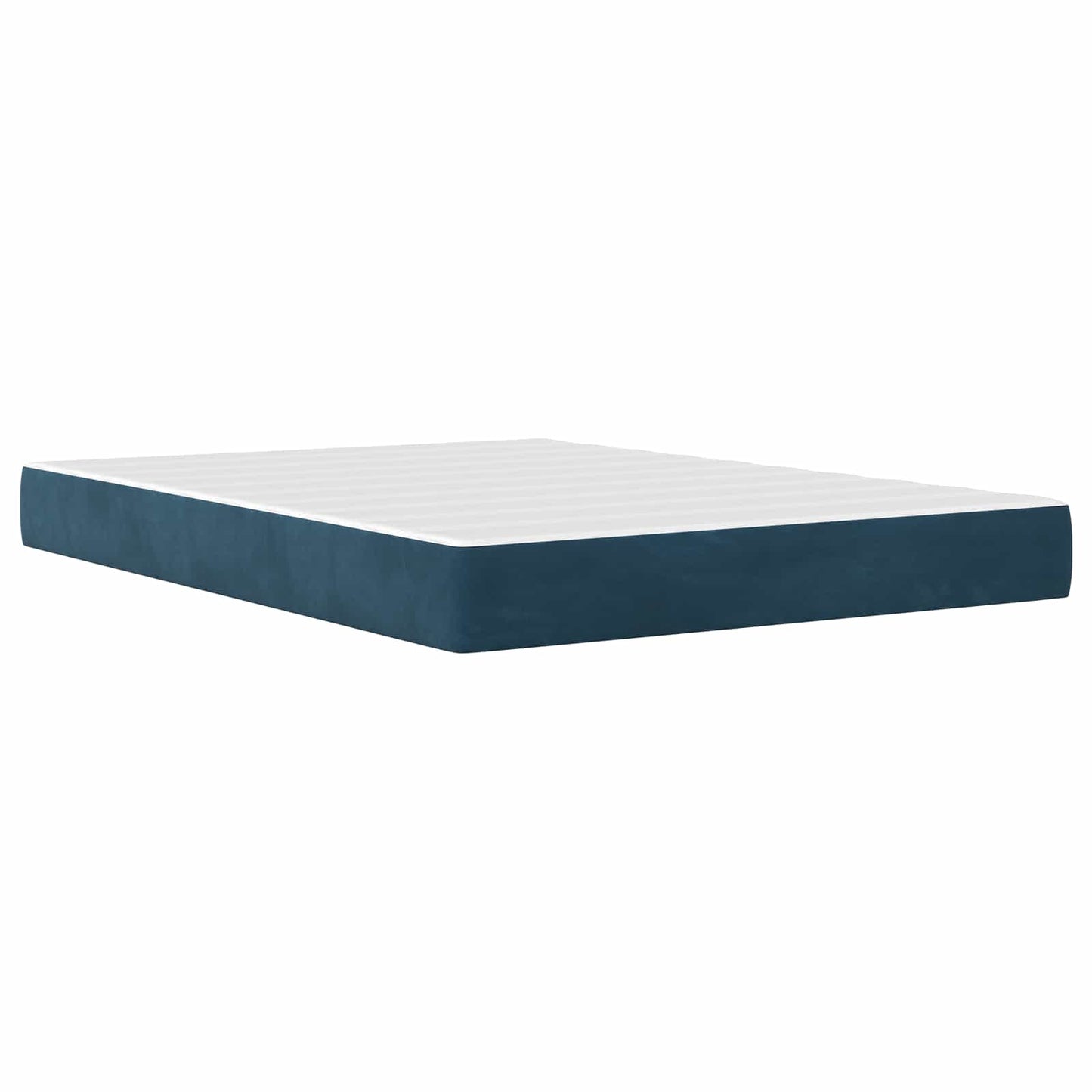 Bedframe met matras met matras Blauw 140 x 200 cm Fluweel is nu te koop bij PeponiXL, paradijselijk wonen!