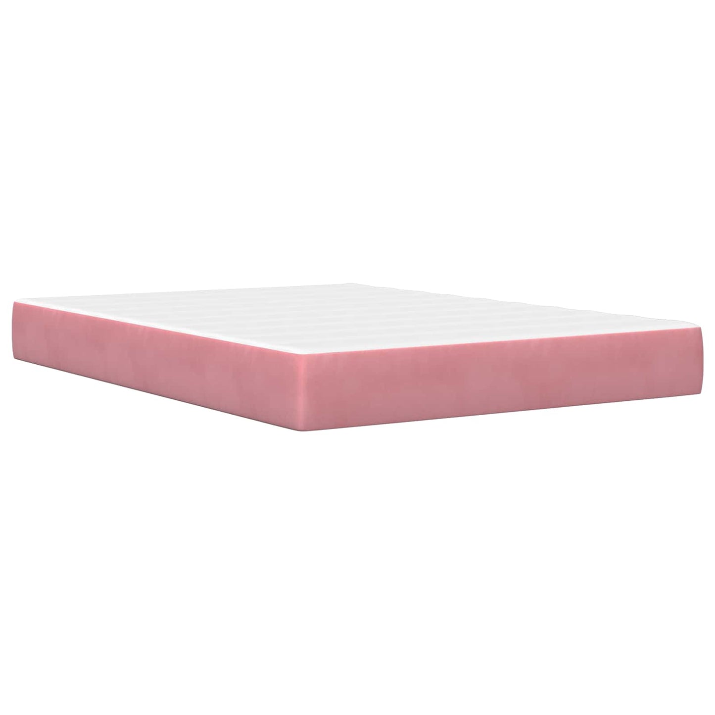 Bedframe met matras met matras Roze 160 x 200 cm Fluweel is nu te koop bij PeponiXL, paradijselijk wonen!